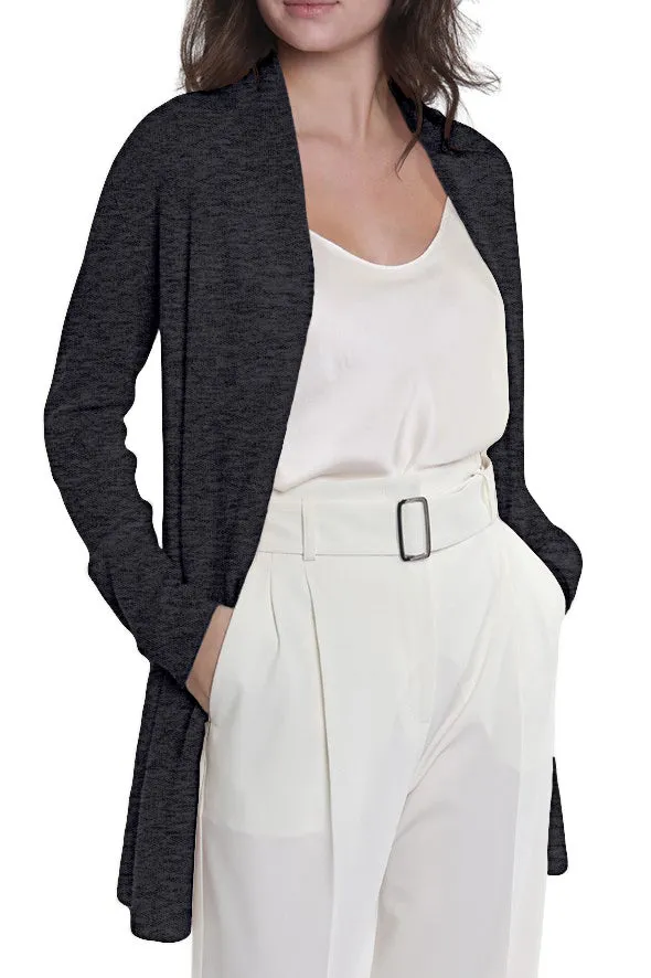 100% Cashmere Open Cardigan