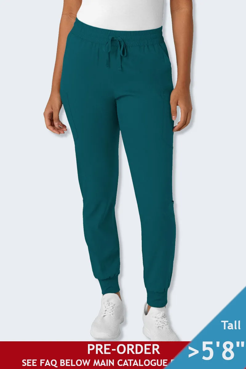 5151T LaserClinics WonderWink Boundless Women's Tall Jogger Scrub Pant Caribbean