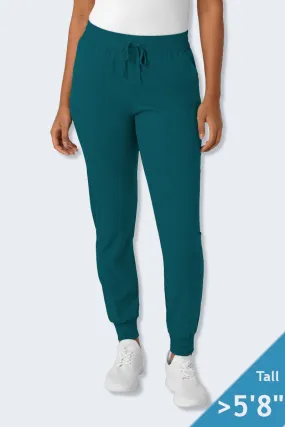 5151T LaserClinics WonderWink Boundless Women's Tall Jogger Scrub Pant Caribbean