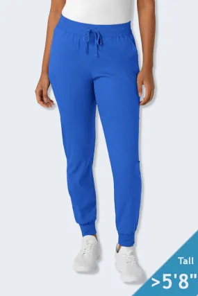 5151T LaserClinics WonderWink Boundless Women's Tall Jogger Scrub Pant Royal