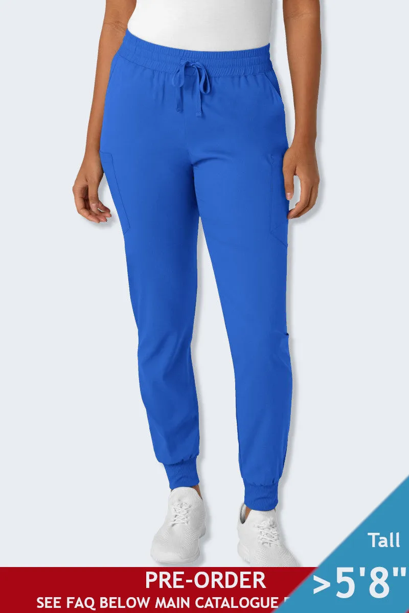5151T LaserClinics WonderWink Boundless Women's Tall Jogger Scrub Pant Royal