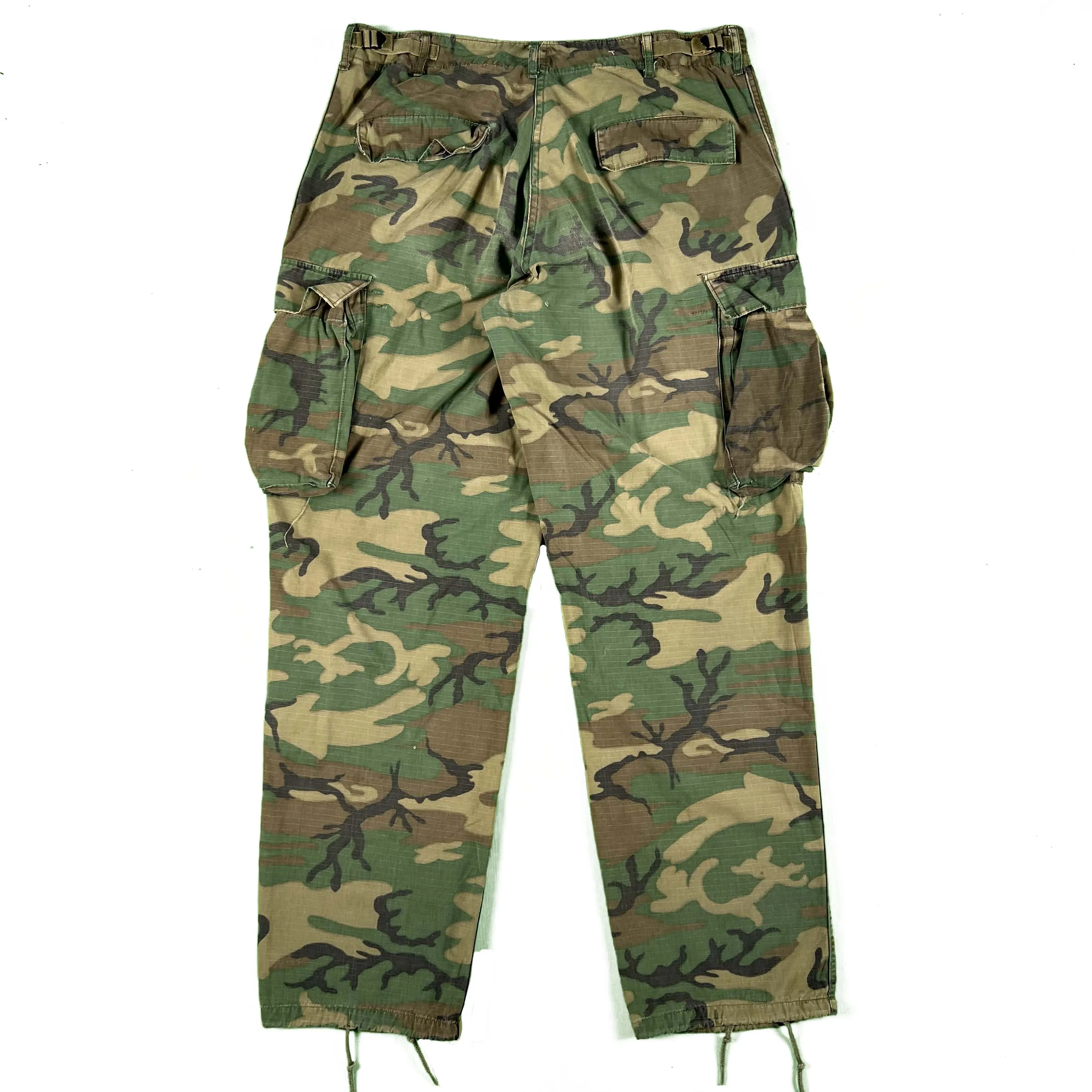 70s Jungle Camo Cargo Pants- 28"-34"x30