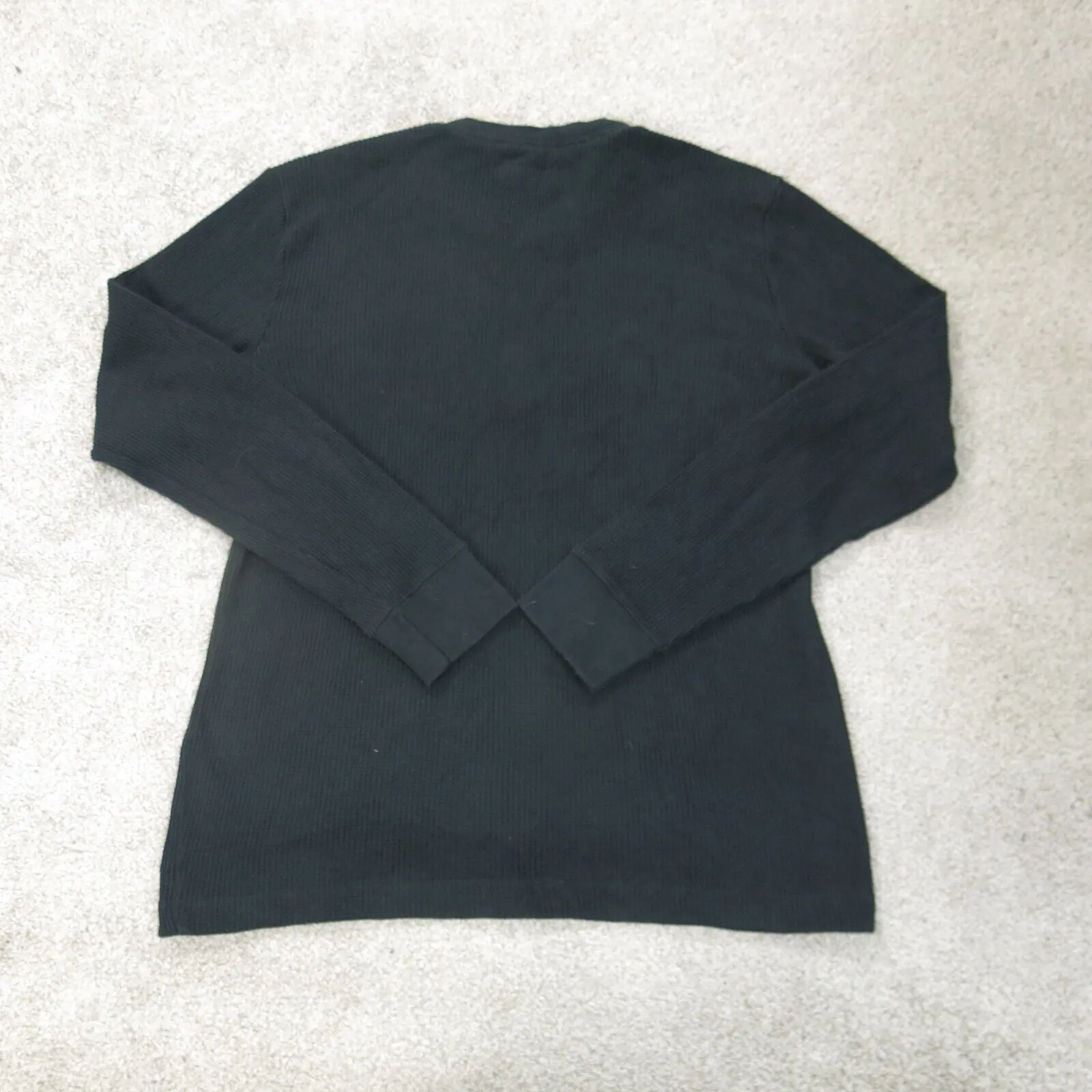 Abercrombie & Fitch Shirt Mens M Black Long Sleeve Casual Outdoors Henley Tee