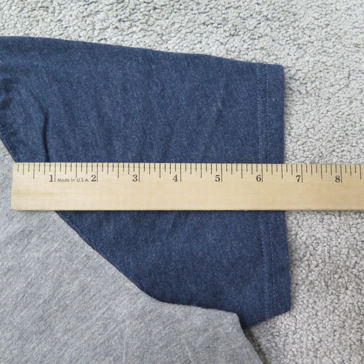 Abercrombie & Fitch Shirt Mens Medium Gray Henley Neck Tee Short Sleeve Outdoor