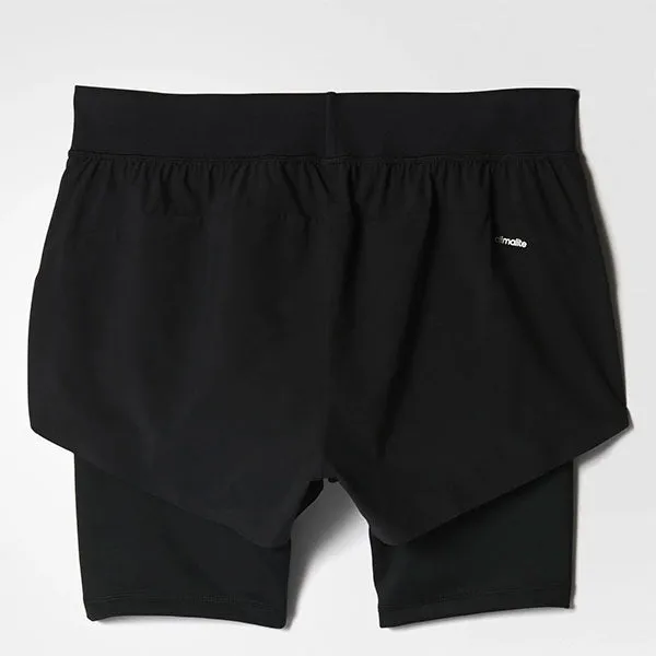 ADIDAS Women's Two in One Gym Shorts Size S-M Black