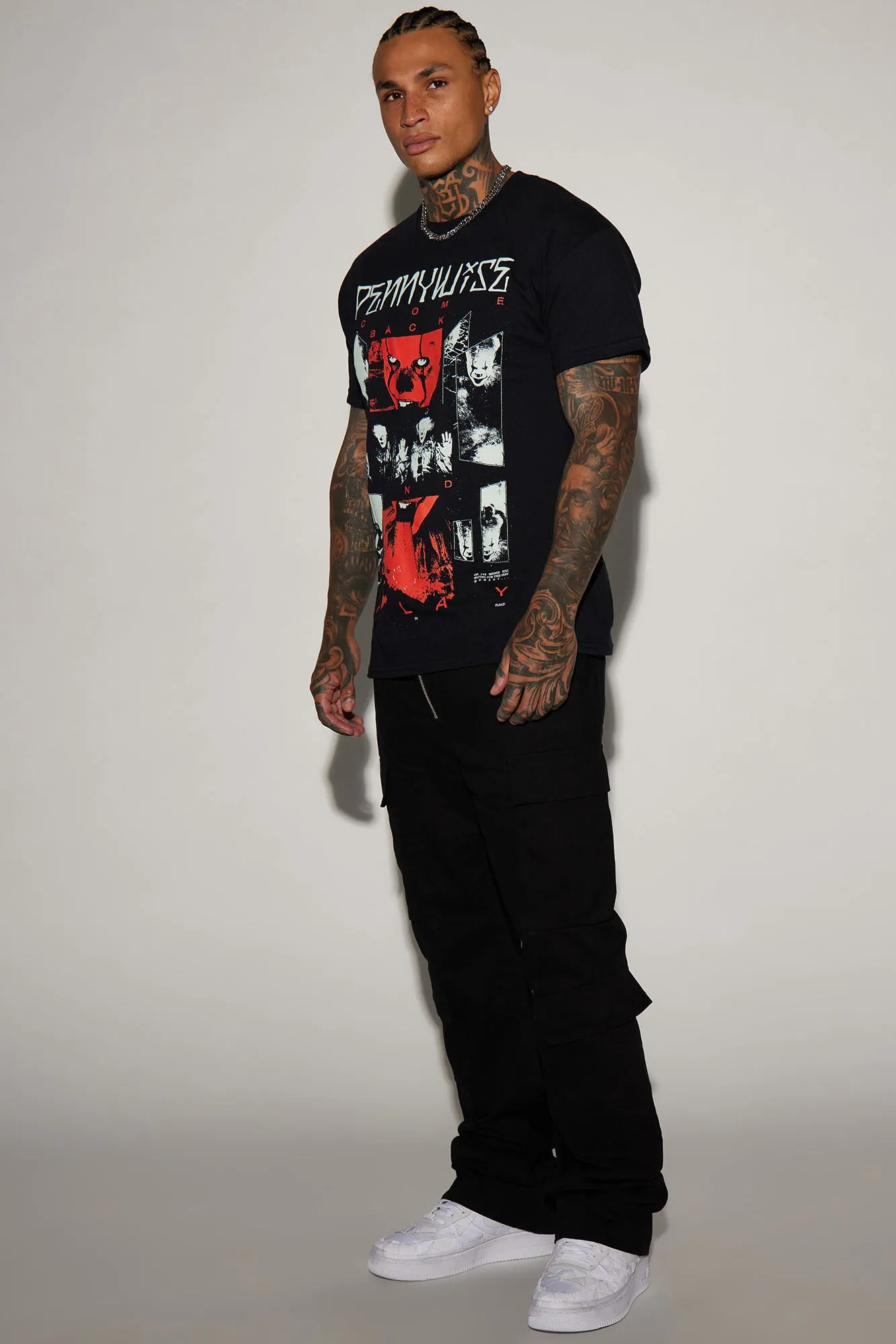 Alisos Twill Slim Flare Cargo Pants - Black