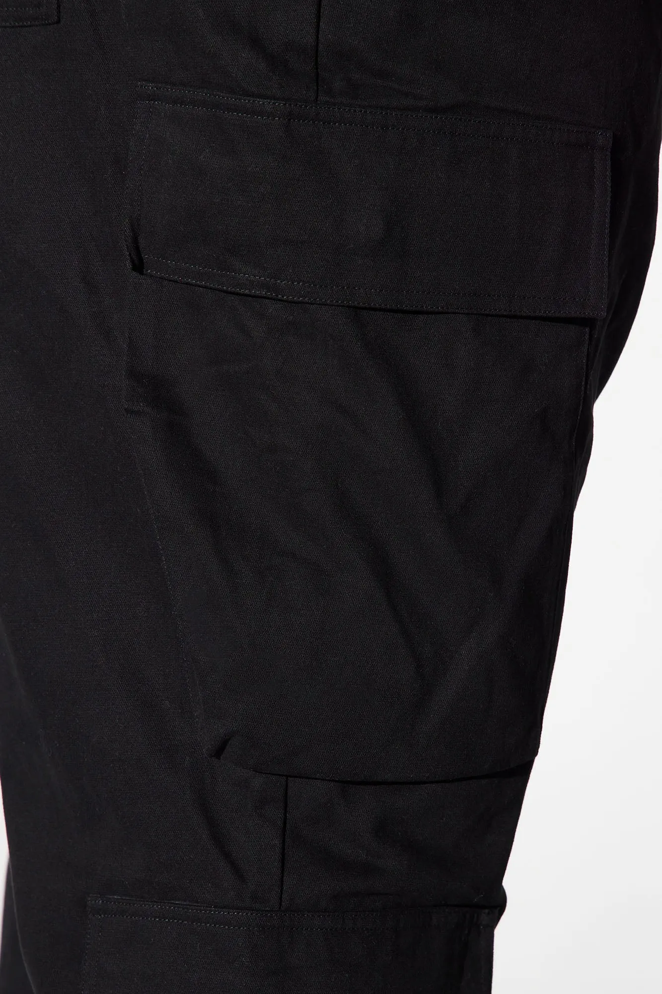 Alisos Twill Slim Flare Cargo Pants - Black