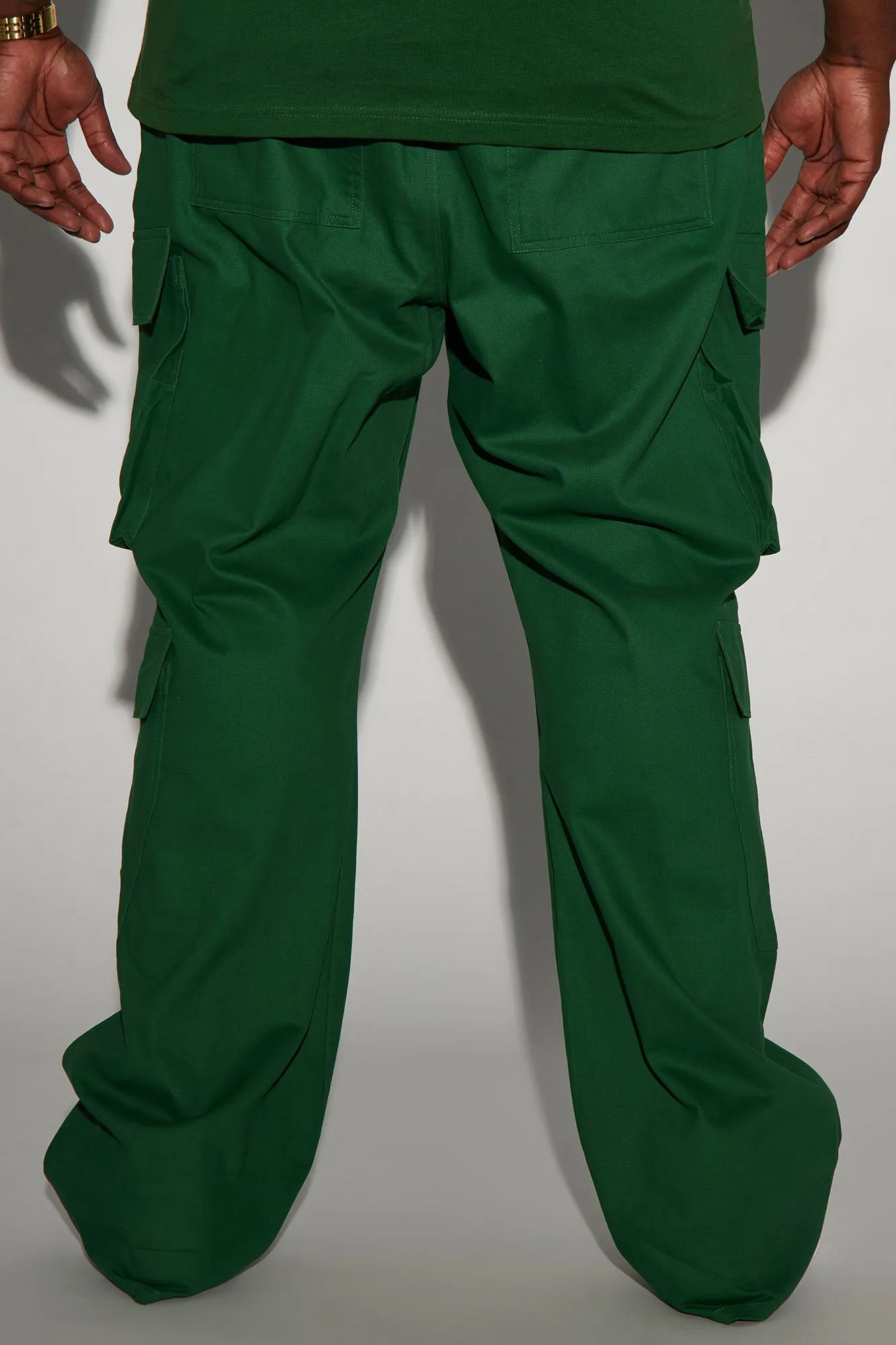 Alisos Twill Slim Flare Cargo Pants - Hunter