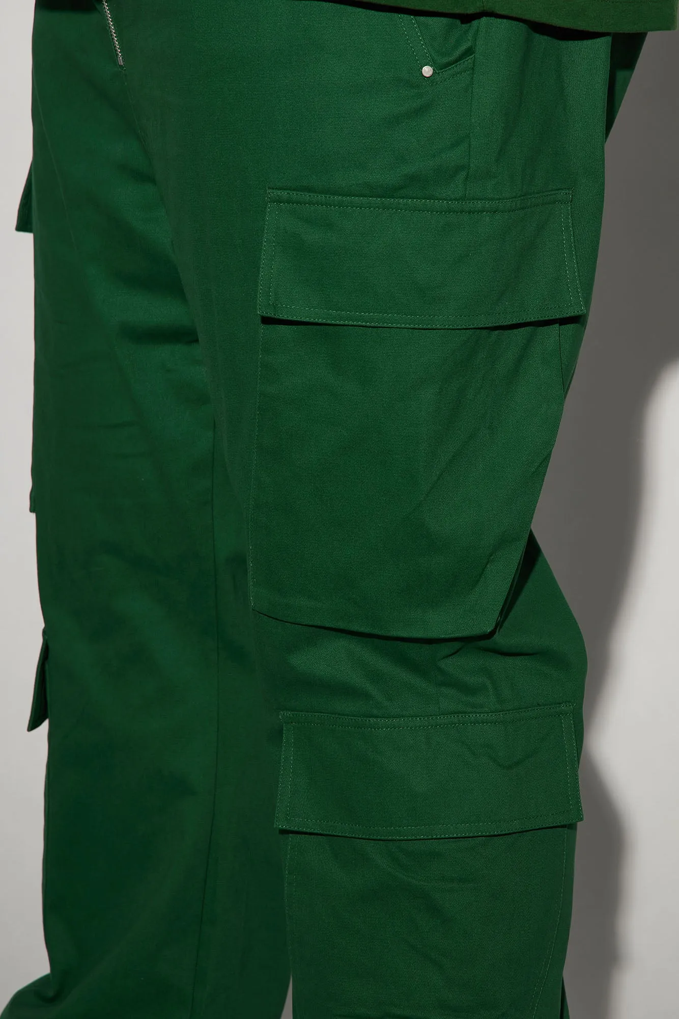 Alisos Twill Slim Flare Cargo Pants - Hunter