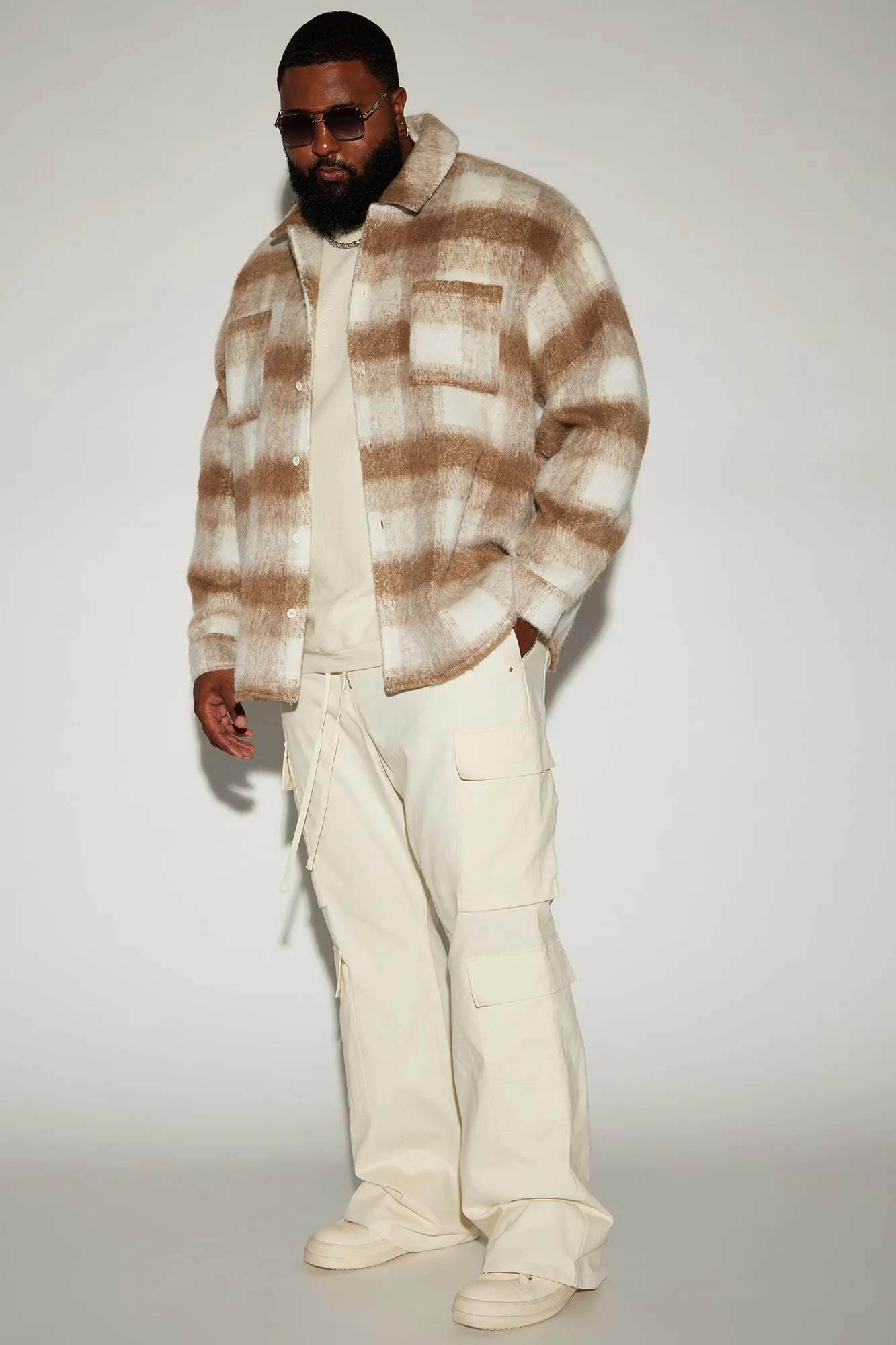 Alisos Twill Slim Flare Cargo Pants - Off White
