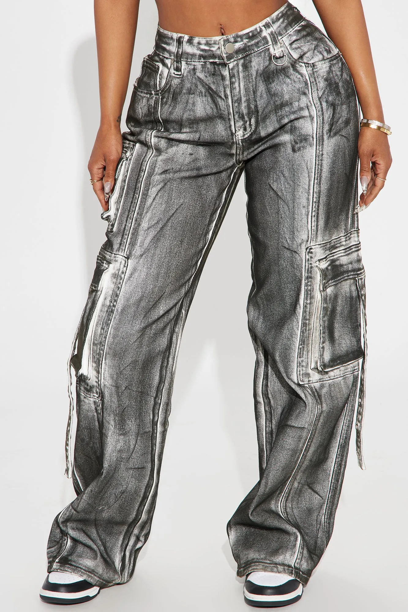All A Blur Mineral Wash Cargo Pant - Black