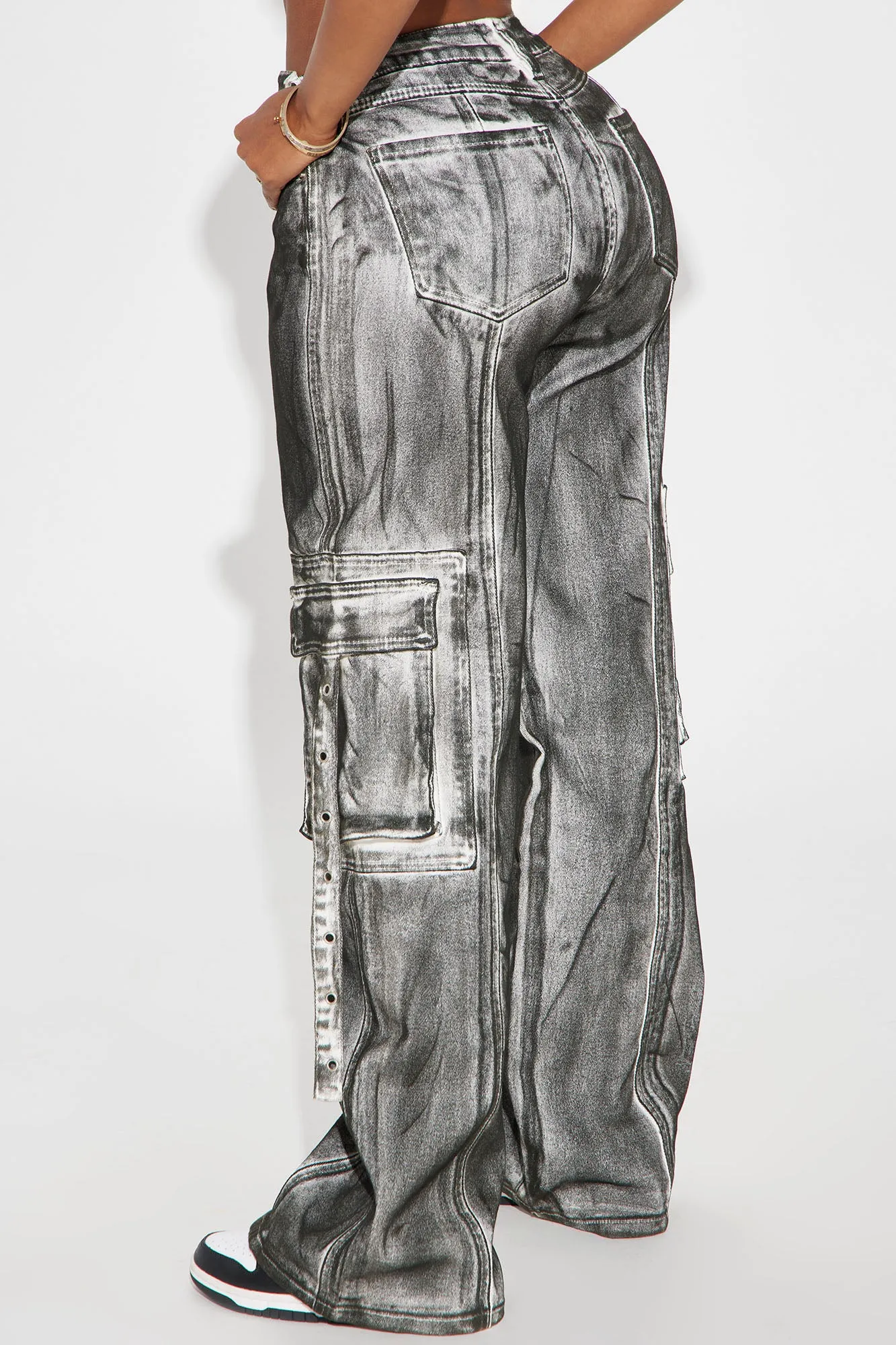 All A Blur Mineral Wash Cargo Pant - Black