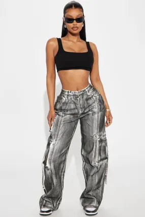 All A Blur Mineral Wash Cargo Pant - Black
