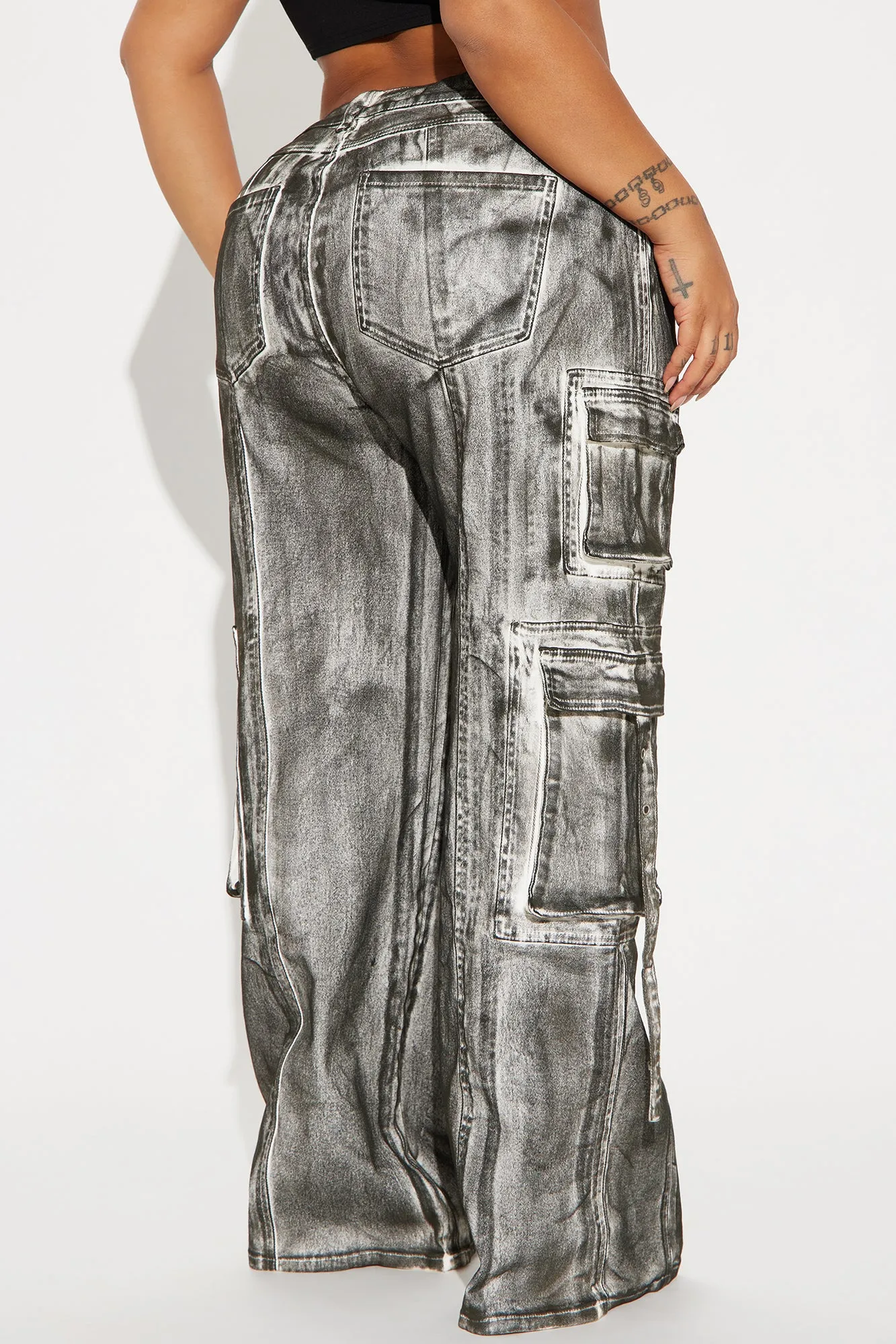 All A Blur Mineral Wash Cargo Pant - Black