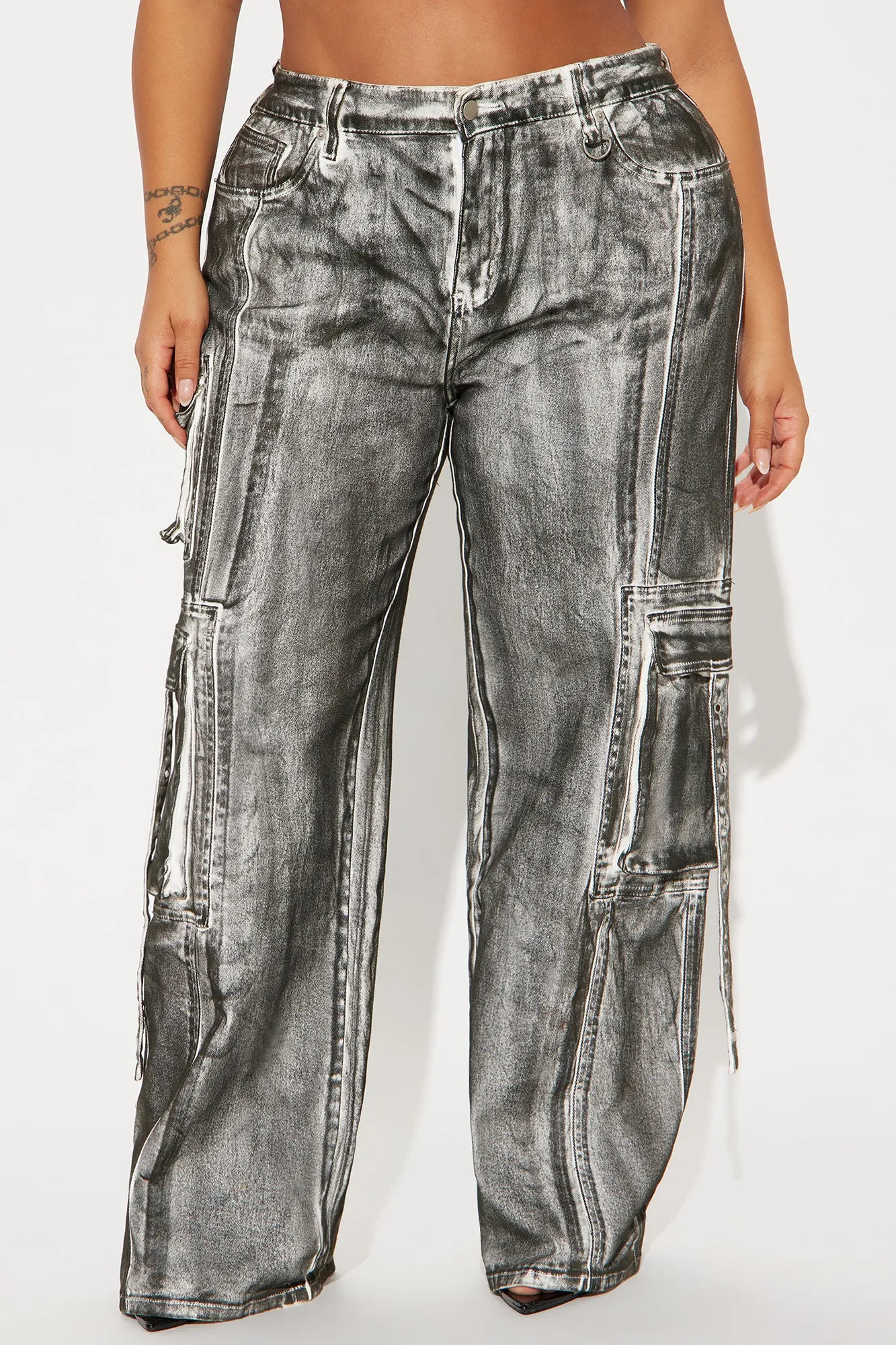 All A Blur Mineral Wash Cargo Pant - Black