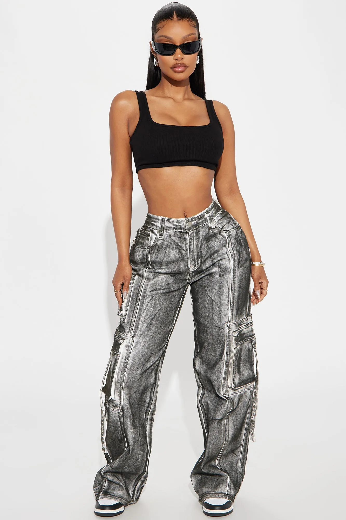 All A Blur Mineral Wash Cargo Pant - Black
