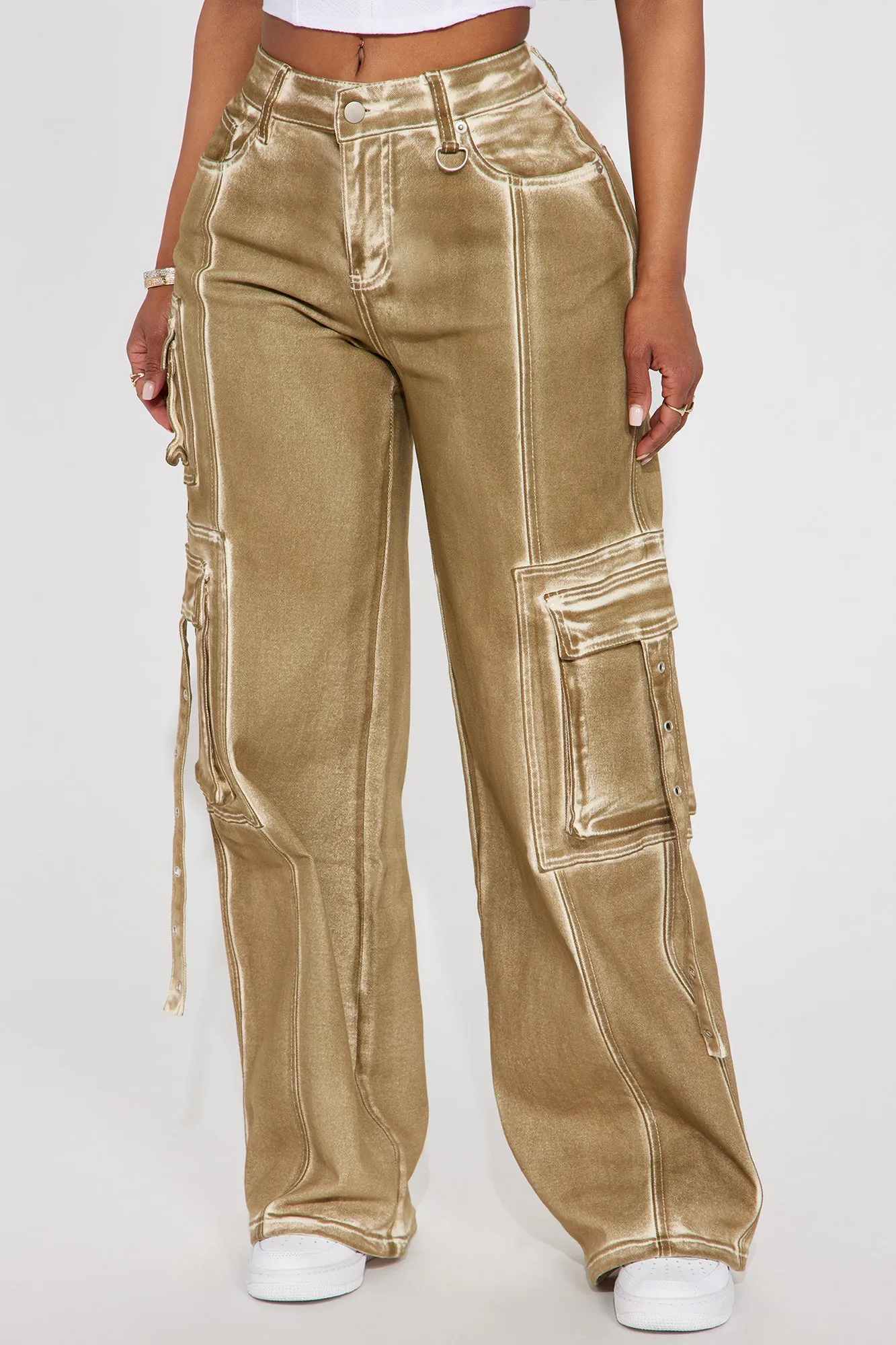 All A Blur Mineral Wash Cargo Pant - Brown