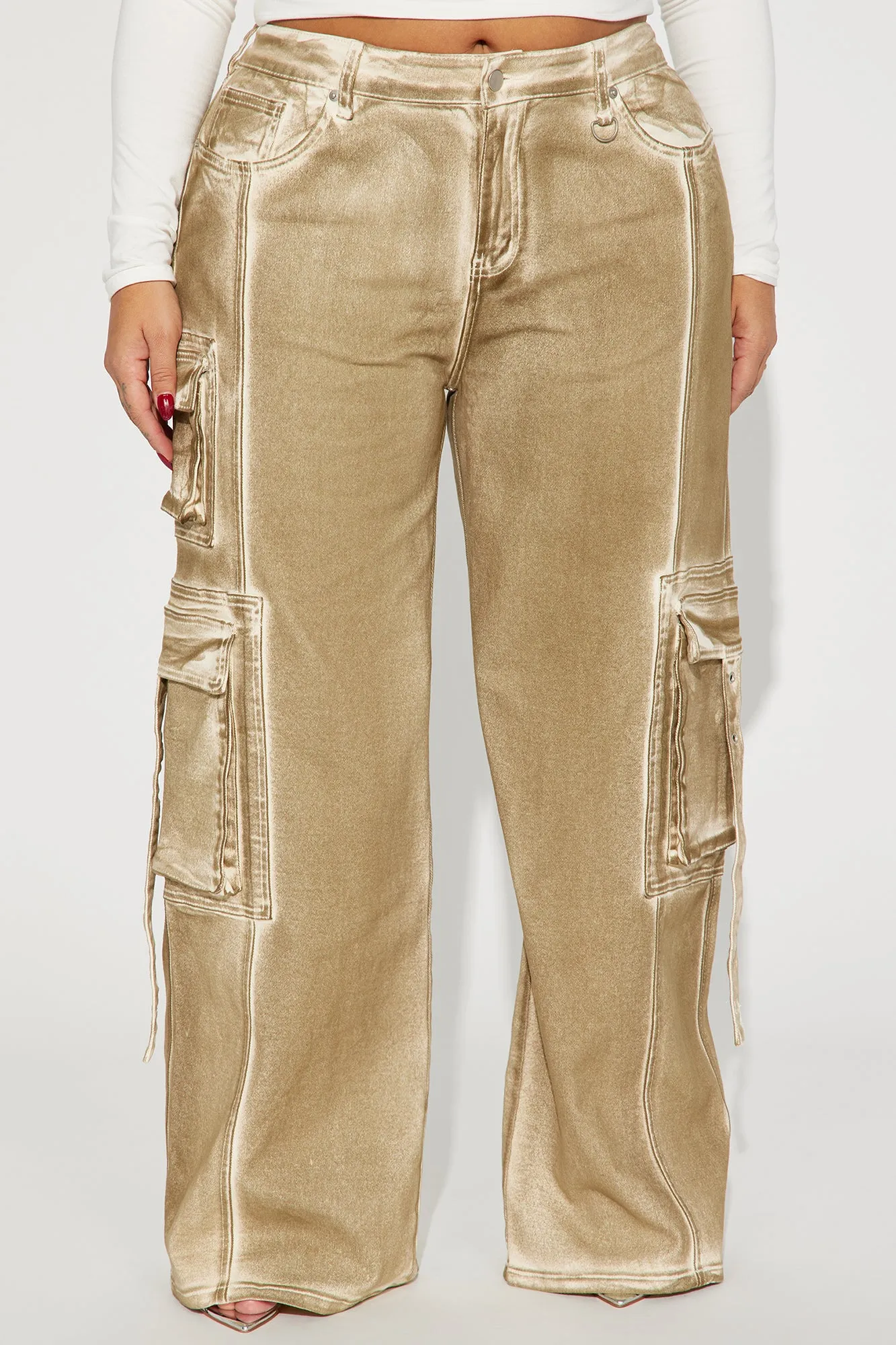All A Blur Mineral Wash Cargo Pant - Brown
