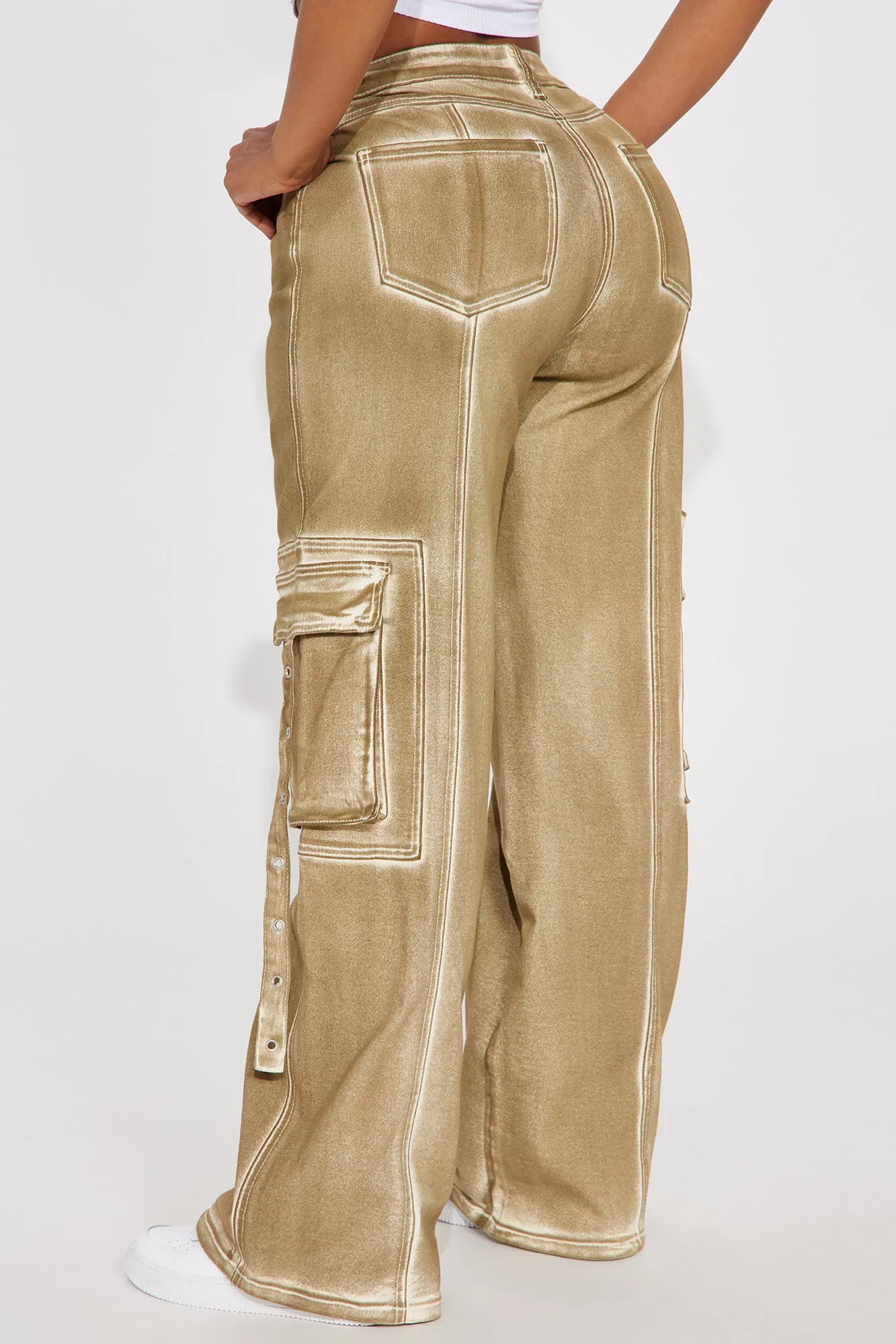 All A Blur Mineral Wash Cargo Pant - Brown