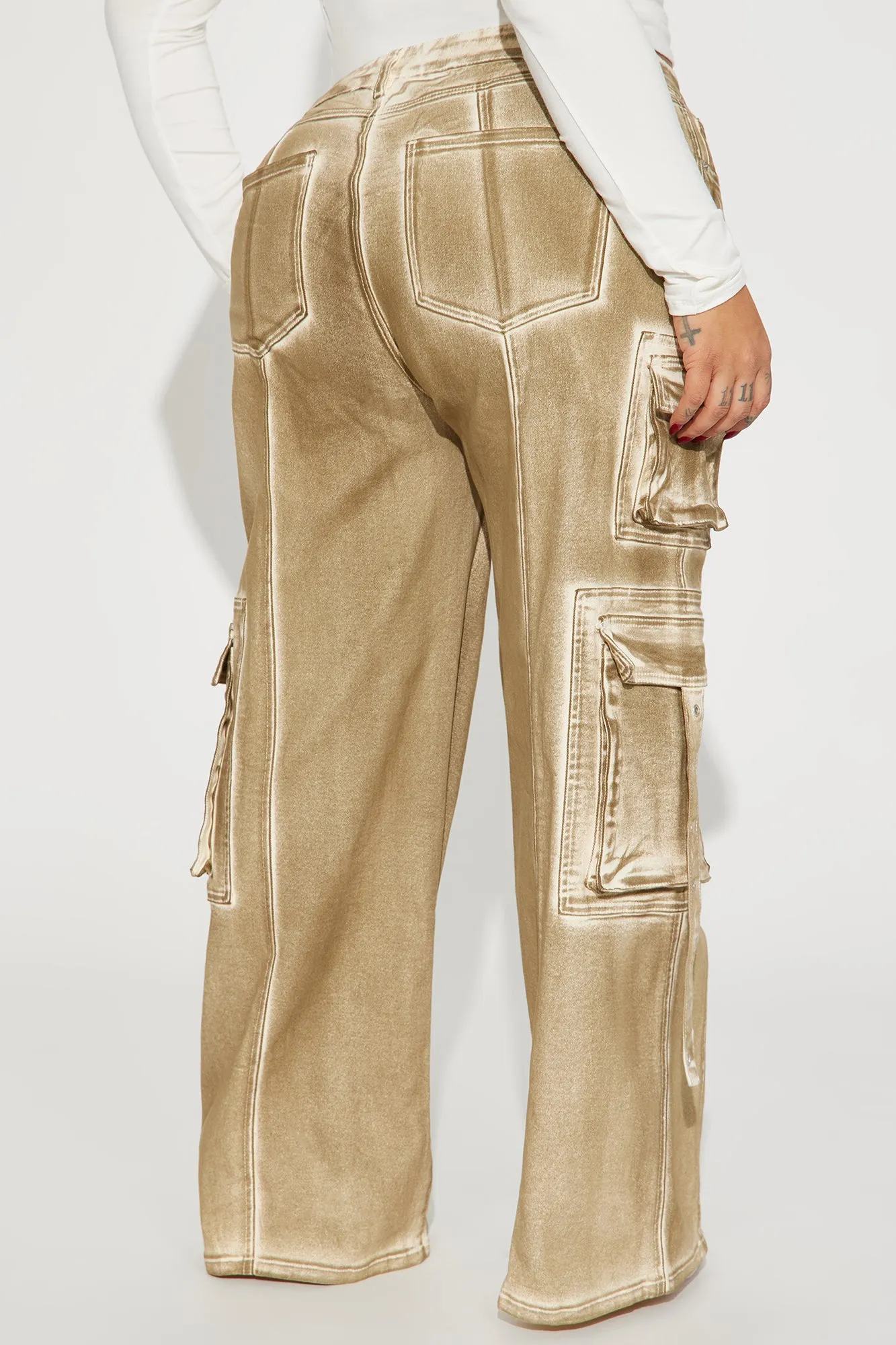 All A Blur Mineral Wash Cargo Pant - Brown
