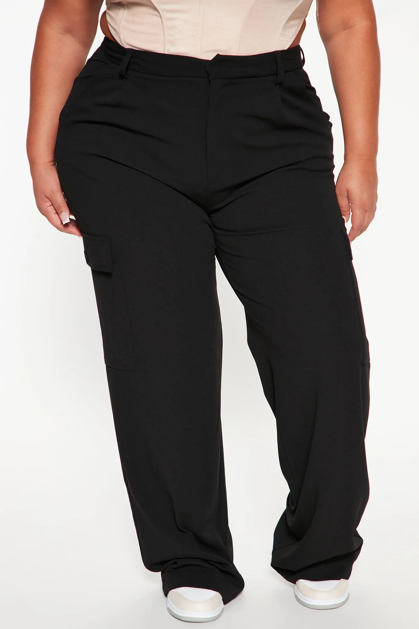 Alyssa Cargo Trouser Pant - Black