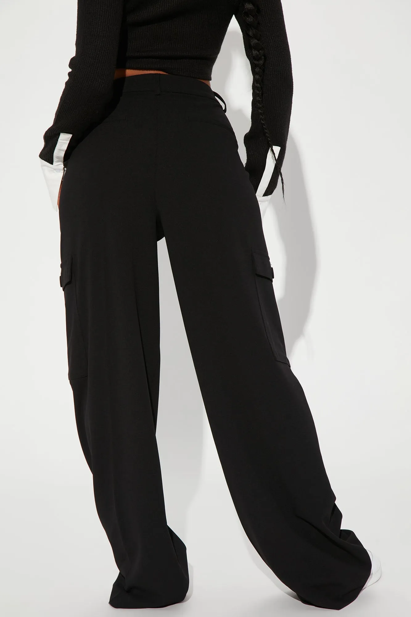 Alyssa Cargo Trouser Pant - Black