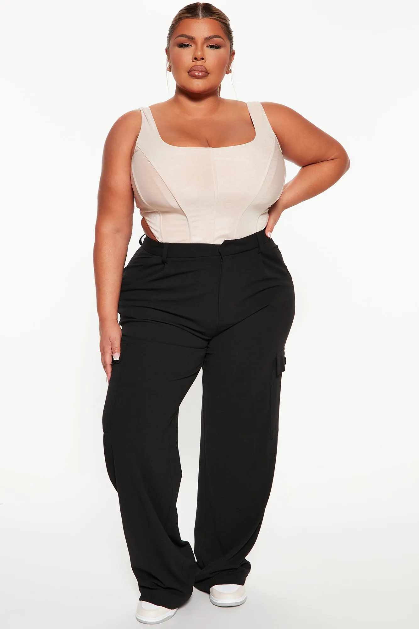 Alyssa Cargo Trouser Pant - Black