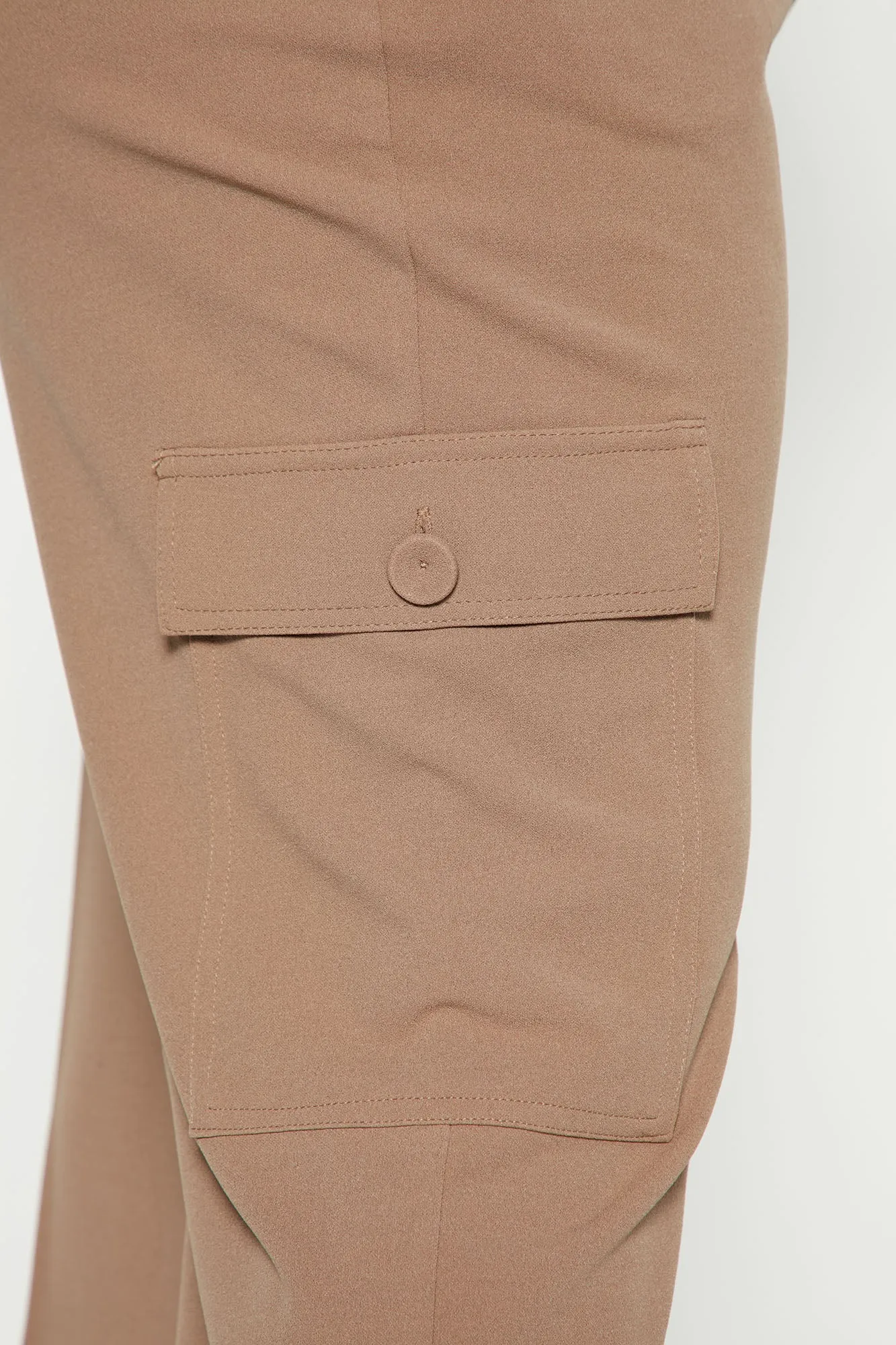 Alyssa Cargo Trouser Pant - Taupe