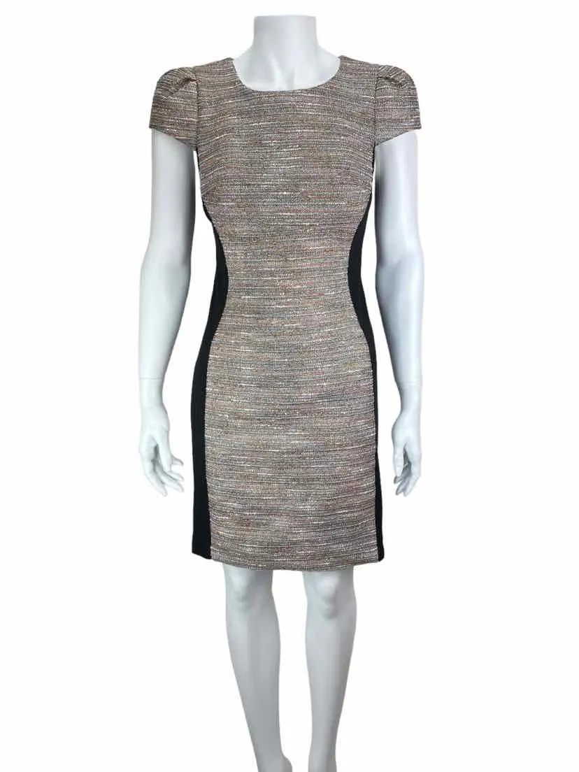 Anthropologie Moulinette Soeurs Women's Glitter Tweed Dress Black/Multi Size 2
