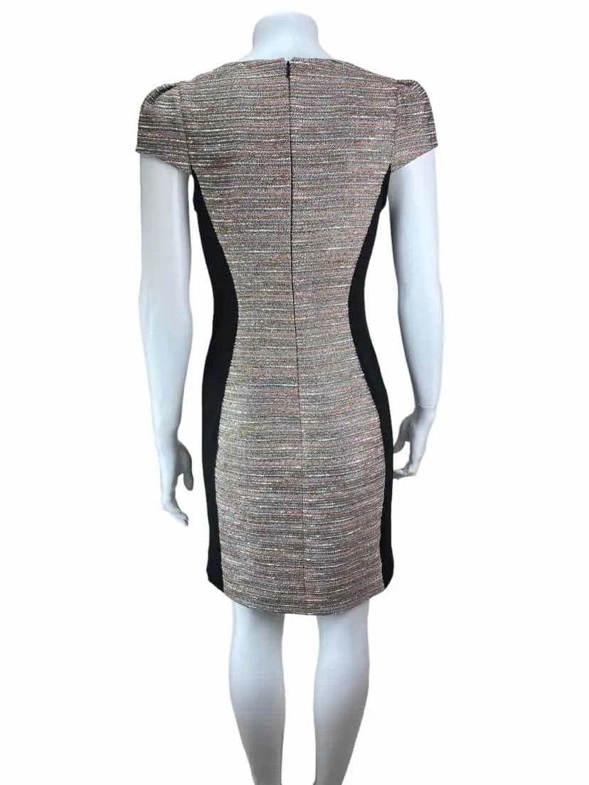 Anthropologie Moulinette Soeurs Women's Glitter Tweed Dress Black/Multi Size 2
