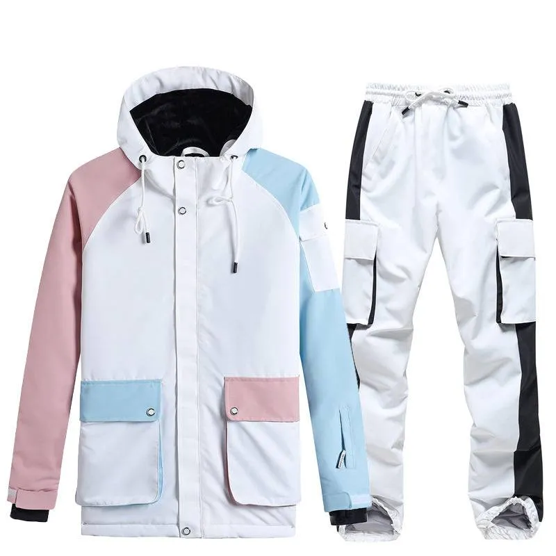 ARCTIC QUEEN Unisex Classic White Ski Suit