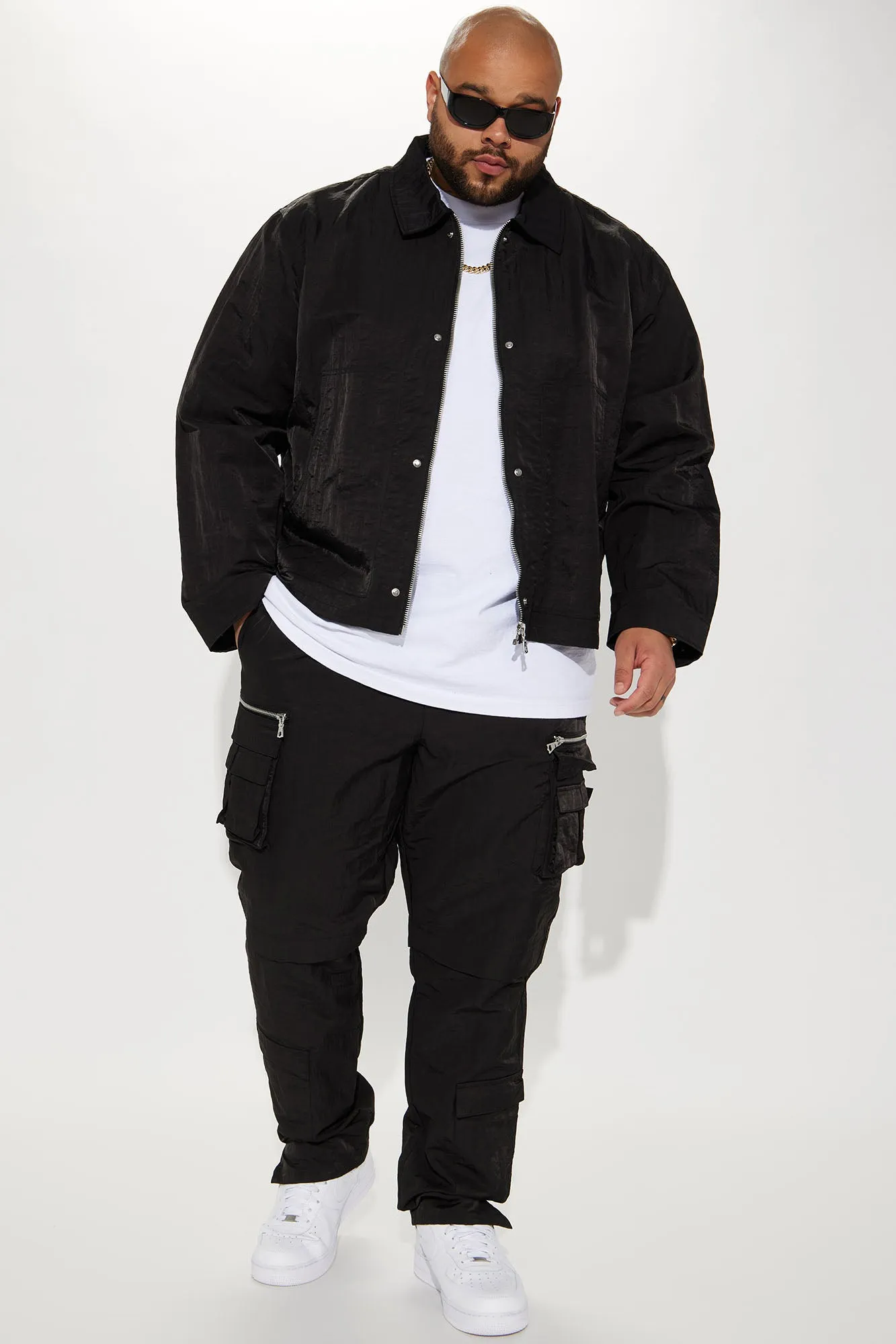 As It Was Nylon Cargo Pants - Black
