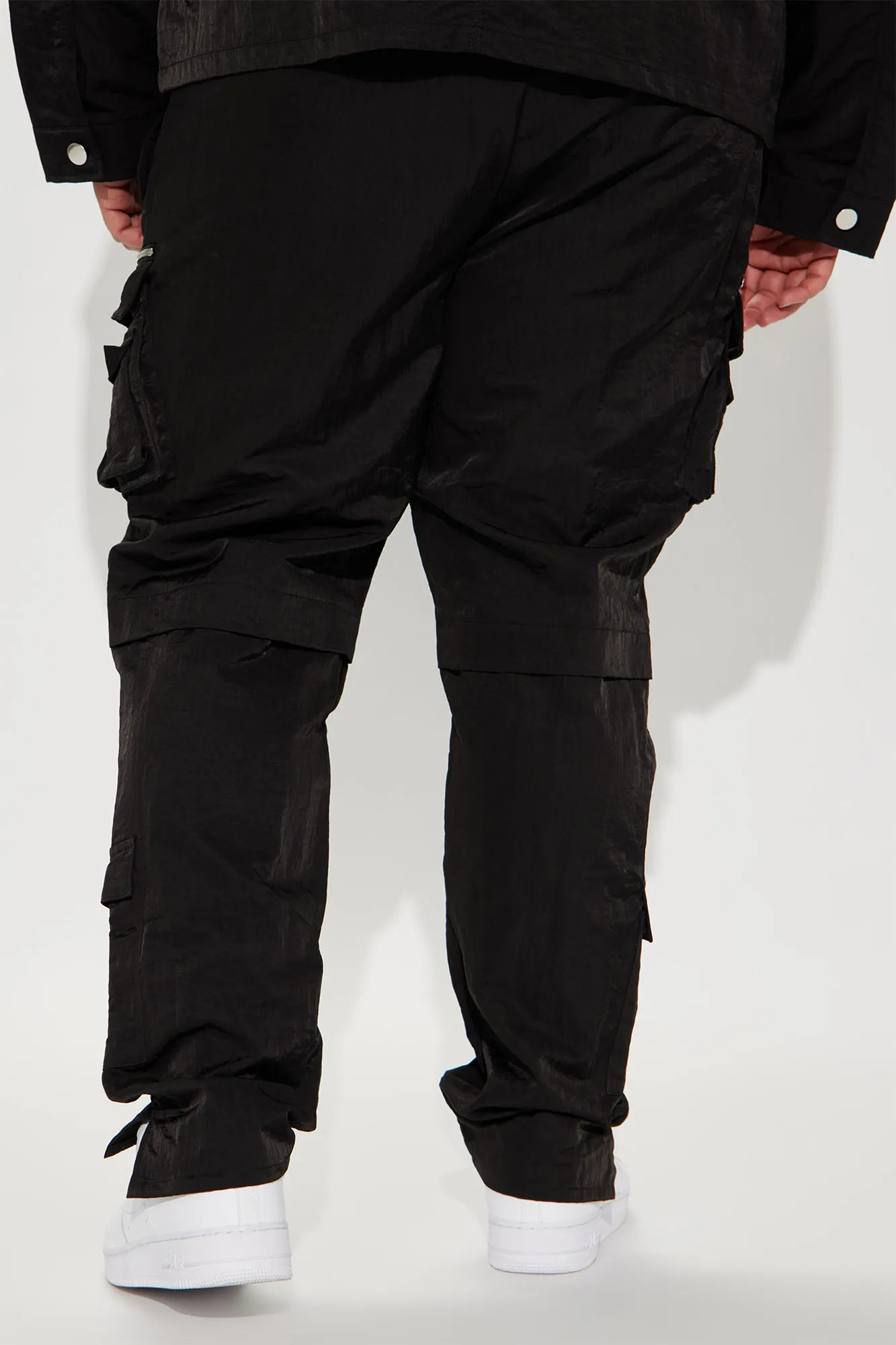 As It Was Nylon Cargo Pants - Black