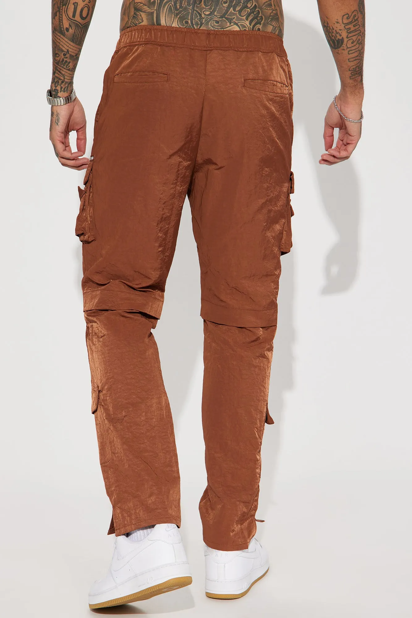 As It Was Nylon Cargo Pants - Brown
