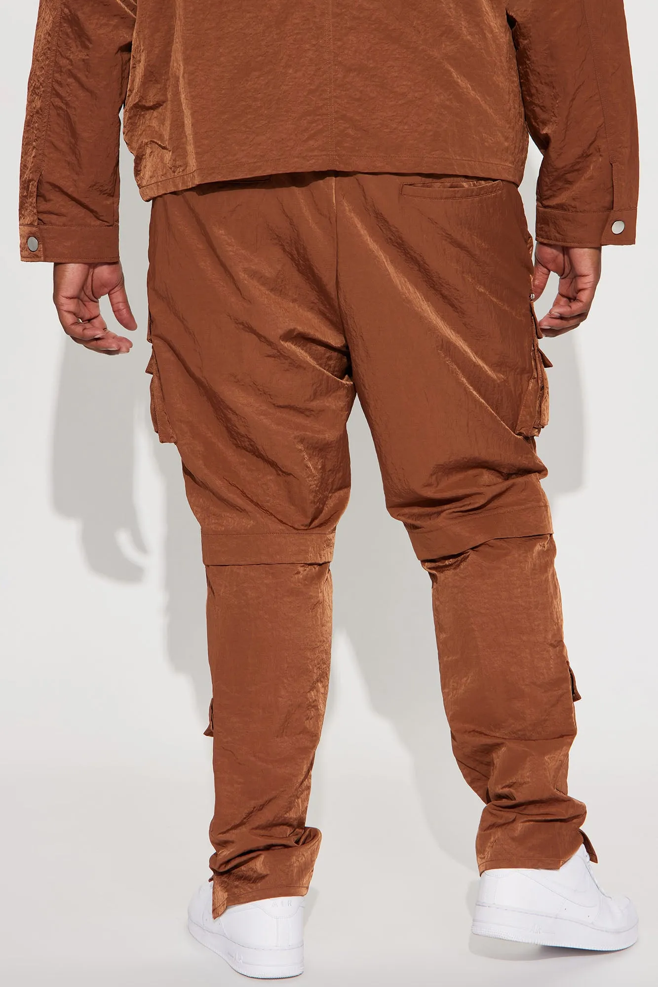 As It Was Nylon Cargo Pants - Brown