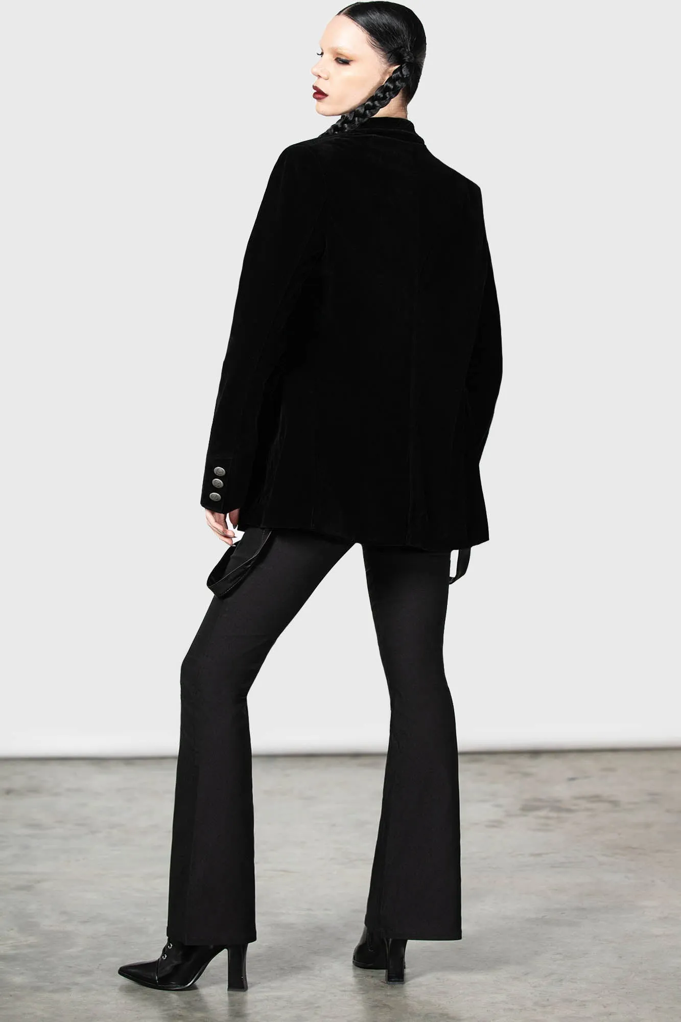 Astaroth Velvet Boyfriend Blazer - Resurrect