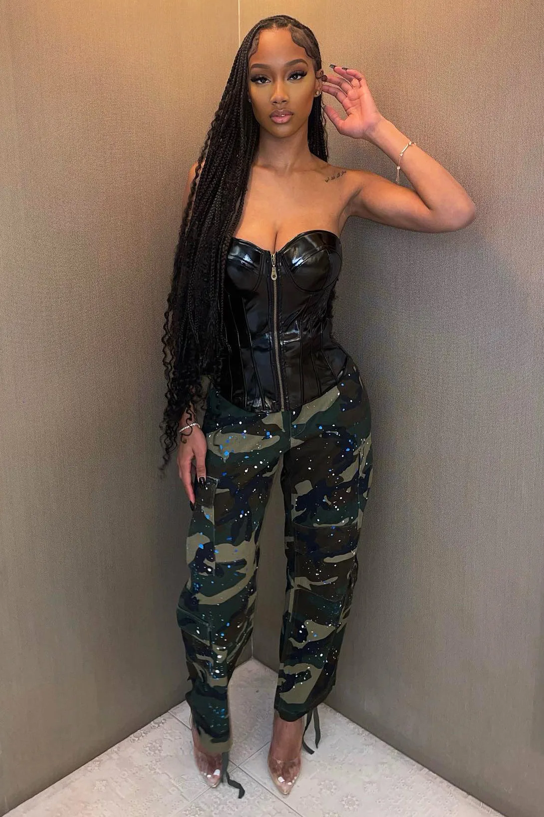 Attention On Me Cargo Pant 30 - Camouflage