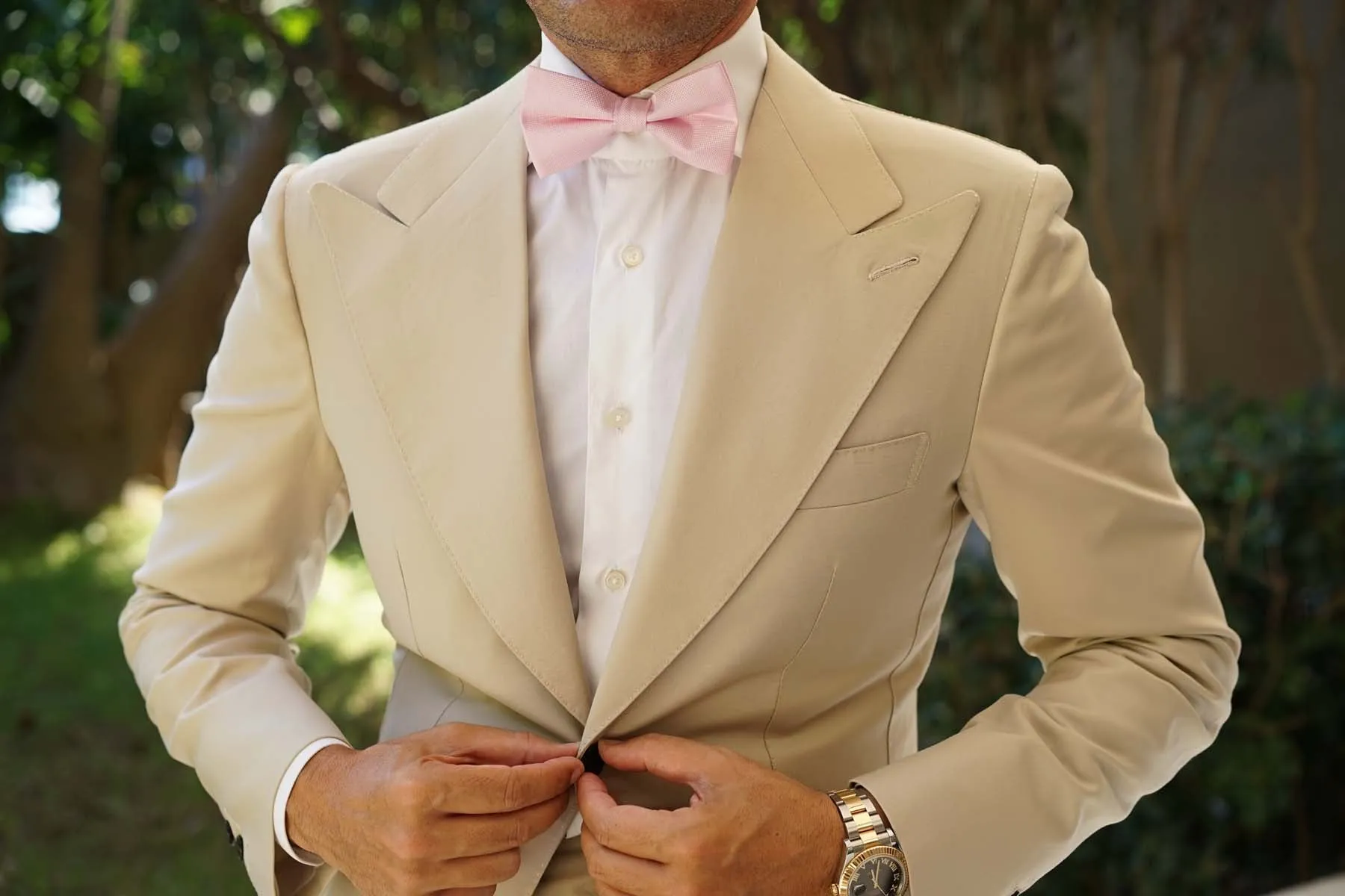 Baby Pink Bow Tie