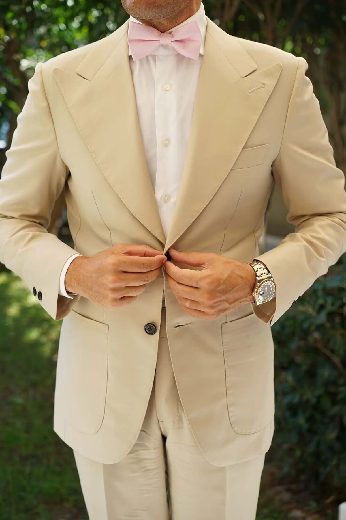 Baby Pink Bow Tie