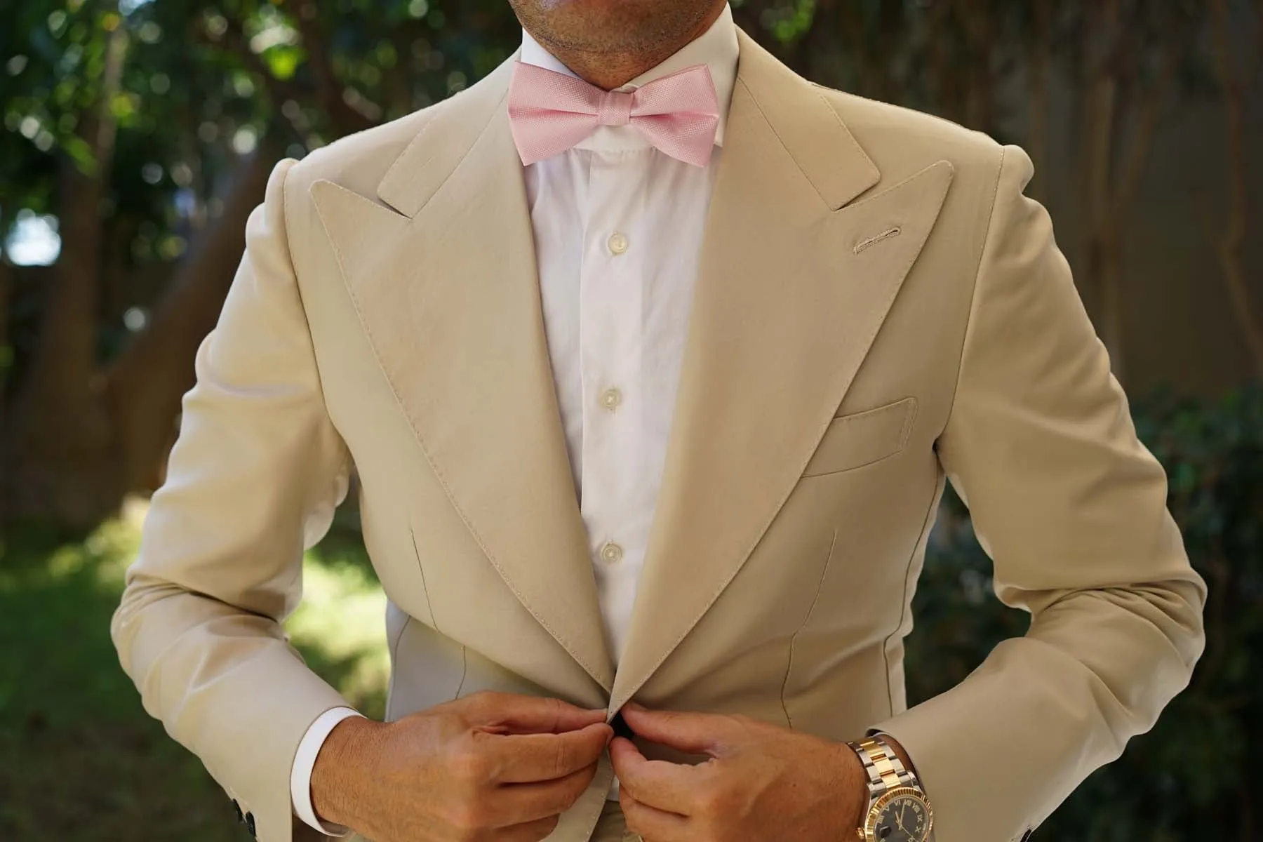 Baby Pink Bow Tie