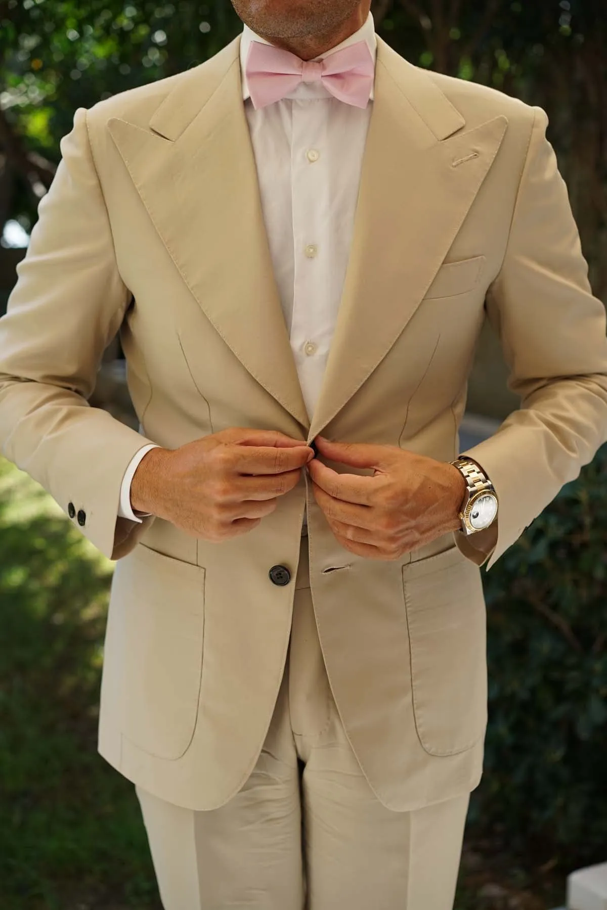Baby Pink Bow Tie