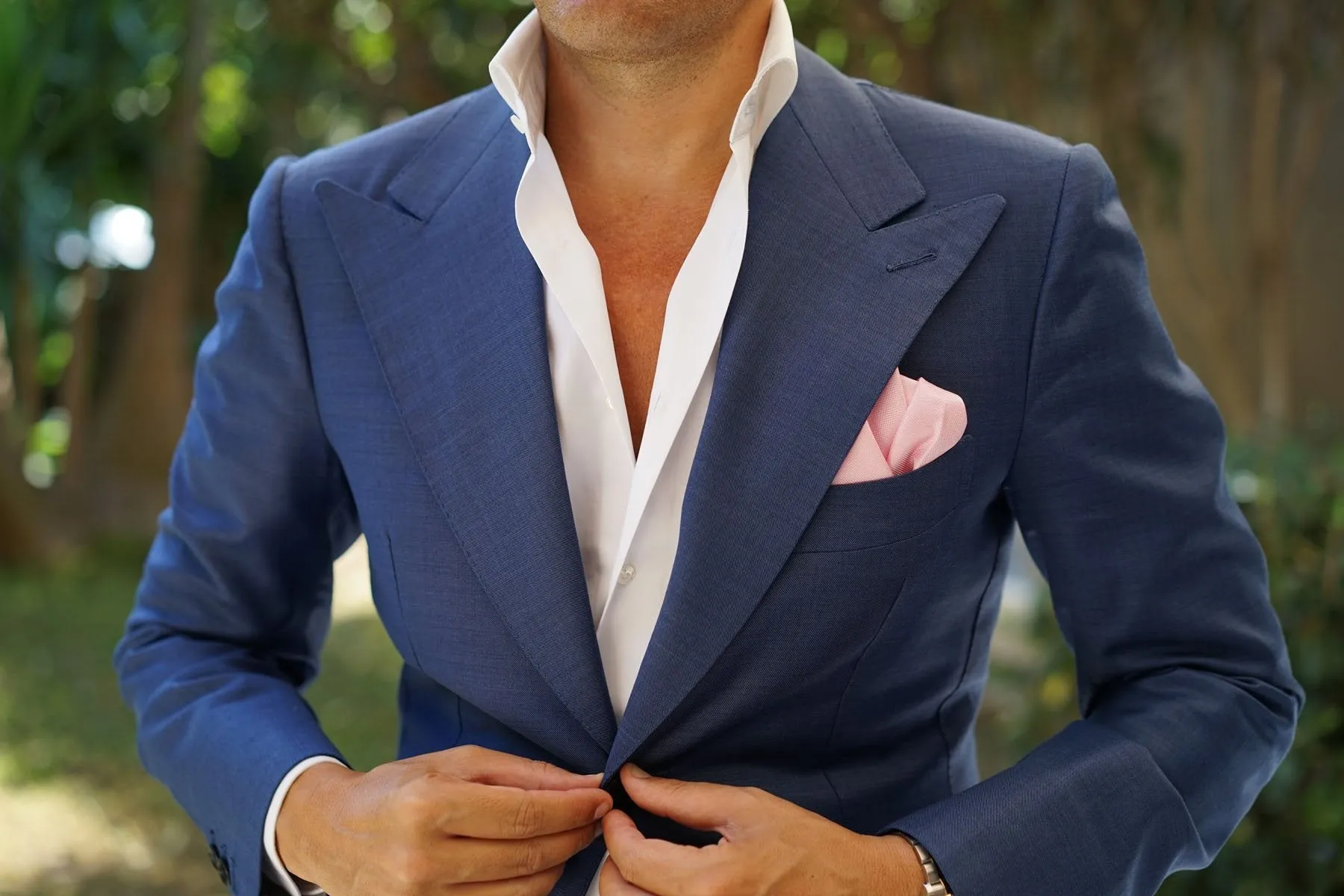 Baby Pink Pocket Square