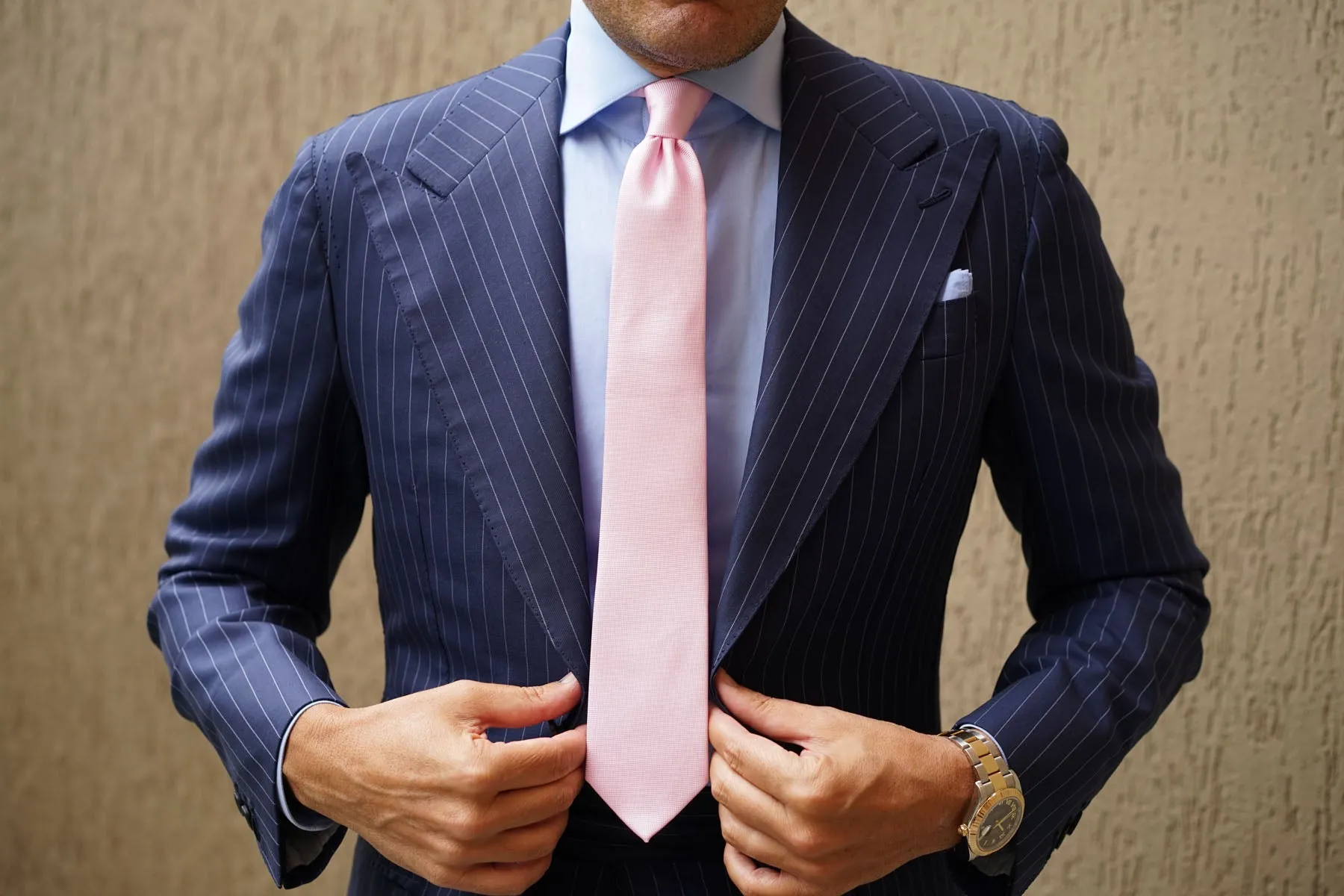 Baby Pink Skinny Tie