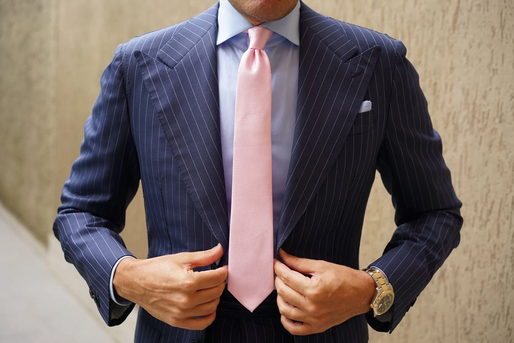 Baby Pink Skinny Tie