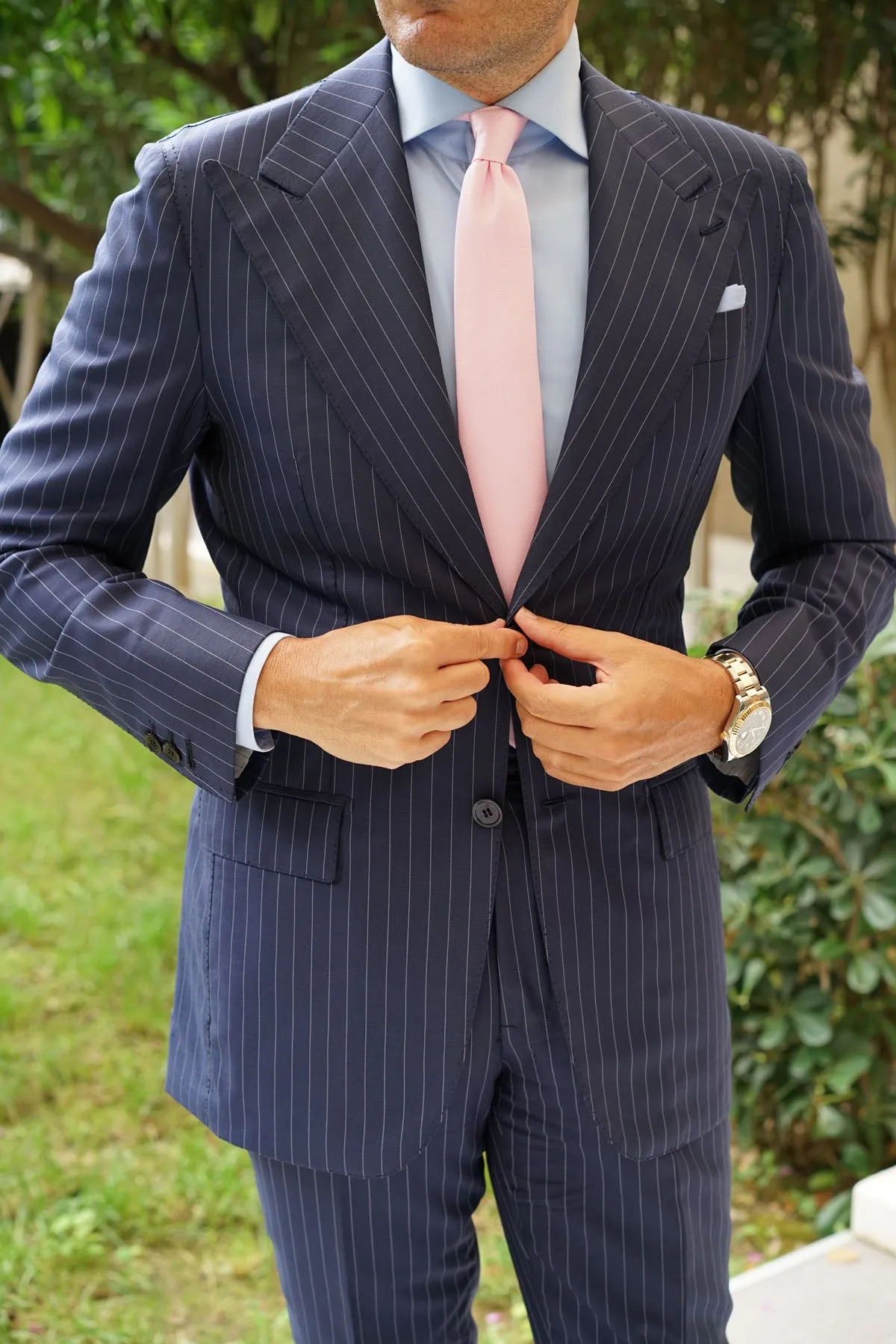 Baby Pink Skinny Tie