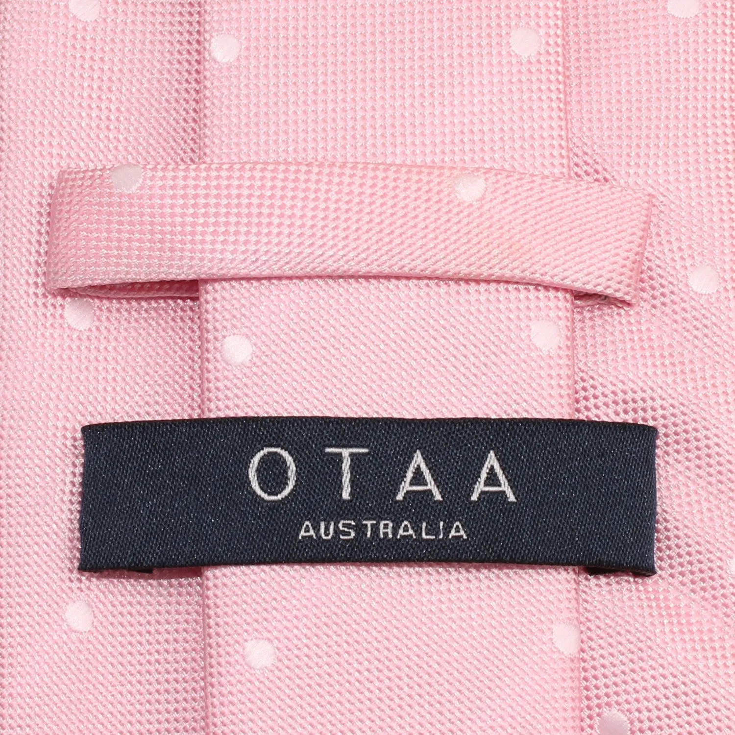 Baby Pink with White Polka Dots Skinny Tie
