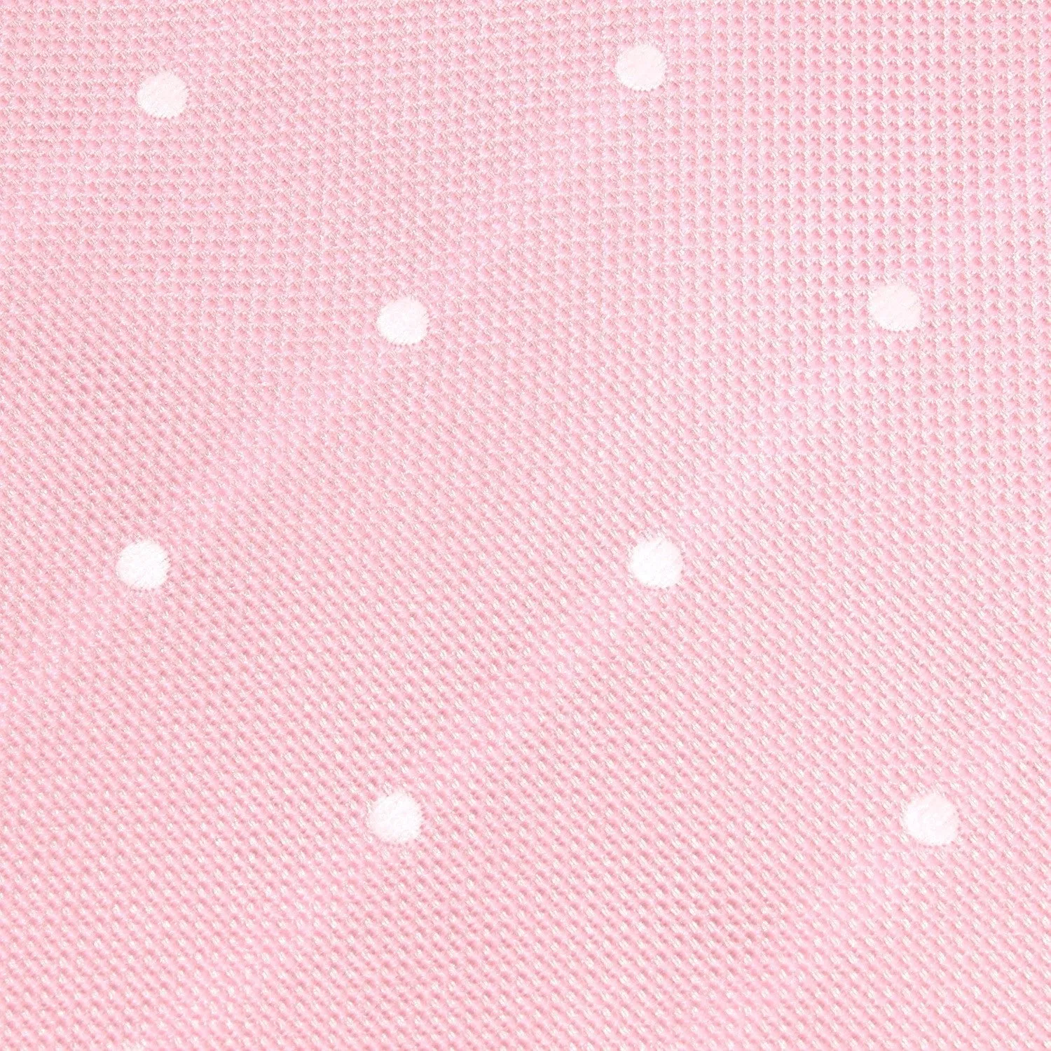Baby Pink with White Polka Dots Skinny Tie