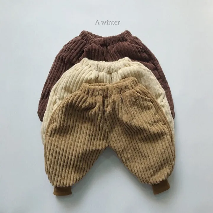Baby Solid Color Corduroy Fabric Thickened Winter Pants by MyKids-USA™