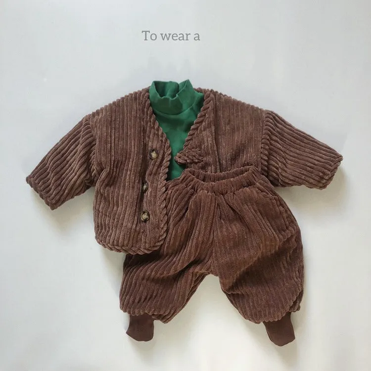 Baby Solid Color Corduroy Fabric Thickened Winter Pants by MyKids-USA™