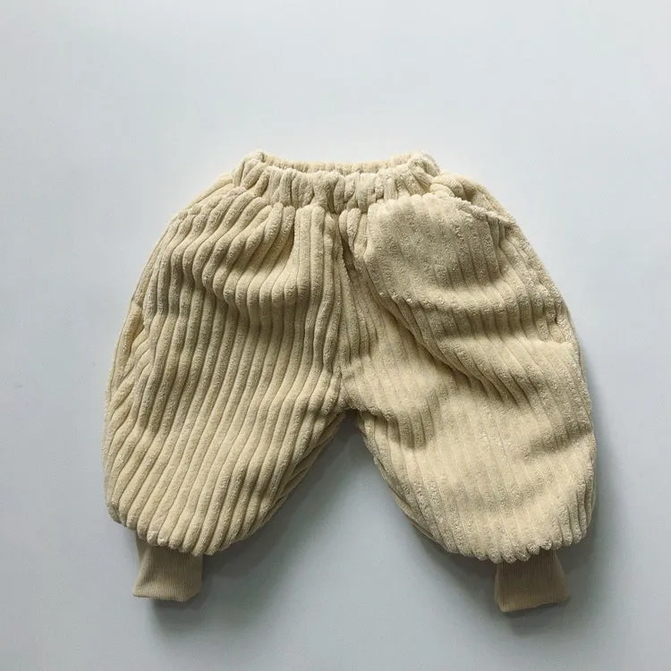 Baby Solid Color Corduroy Fabric Thickened Winter Pants by MyKids-USA™